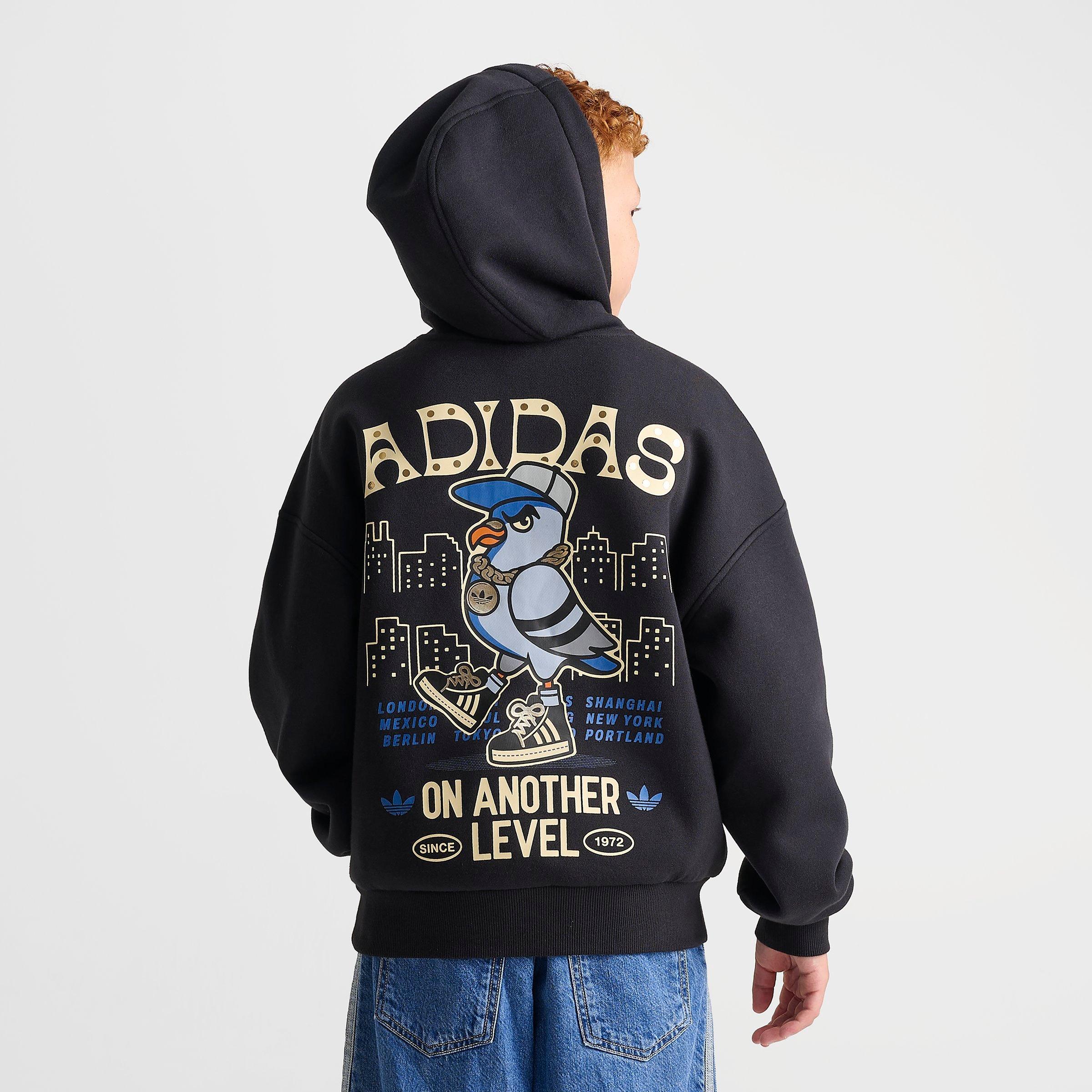 Big Kids' adidas Originals Pigeon Fleece Pullover Hoodie