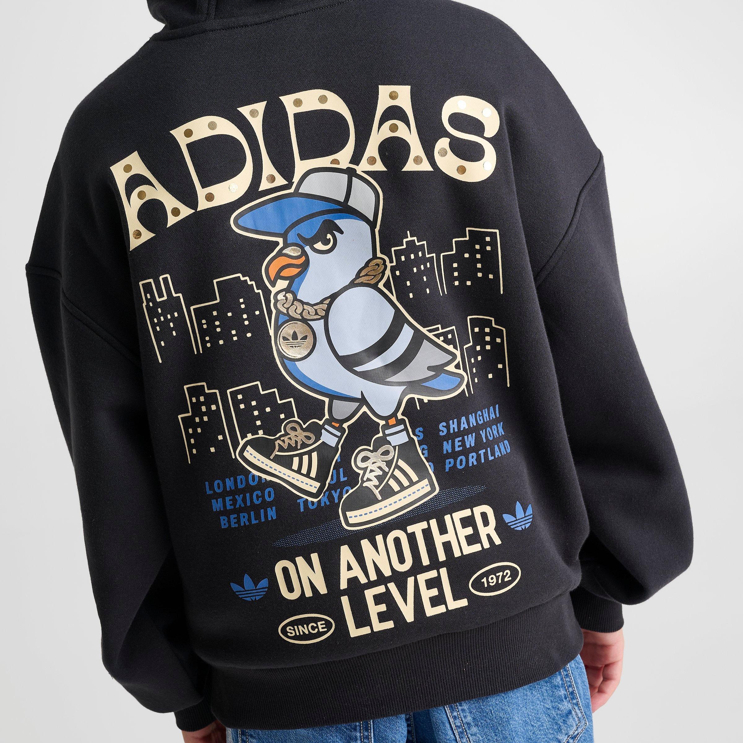 Big Kids' adidas Originals Pigeon Fleece Pullover Hoodie
