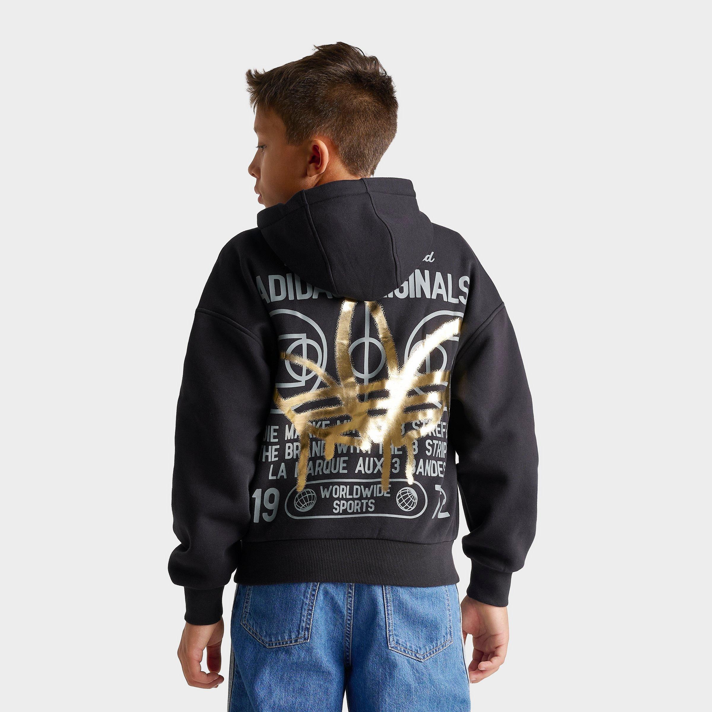 Big Kids' adidas Trefoil Graffiti Pullover Hoodie
