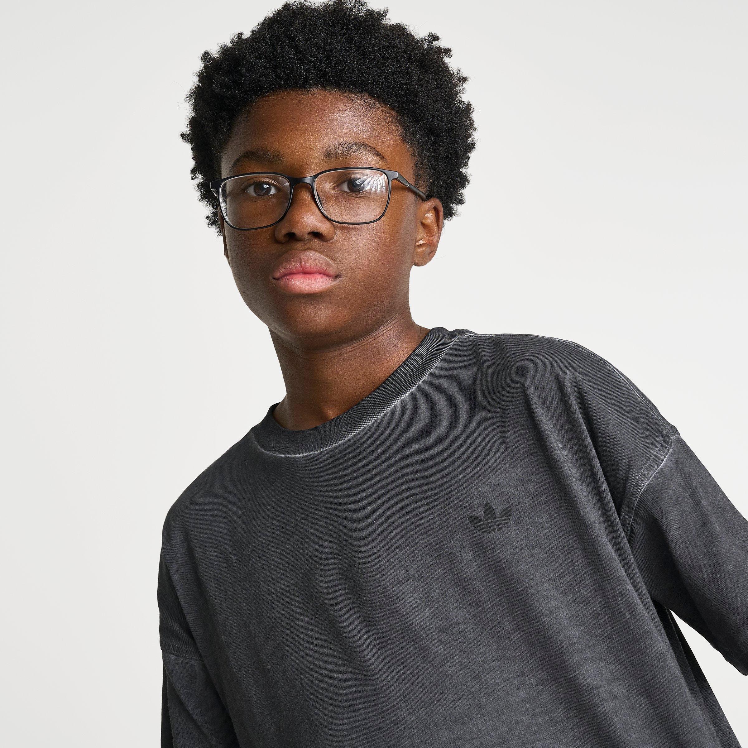 Big Kids' adidas Originals Washed Logo Short-Sleeve T-Shirt
