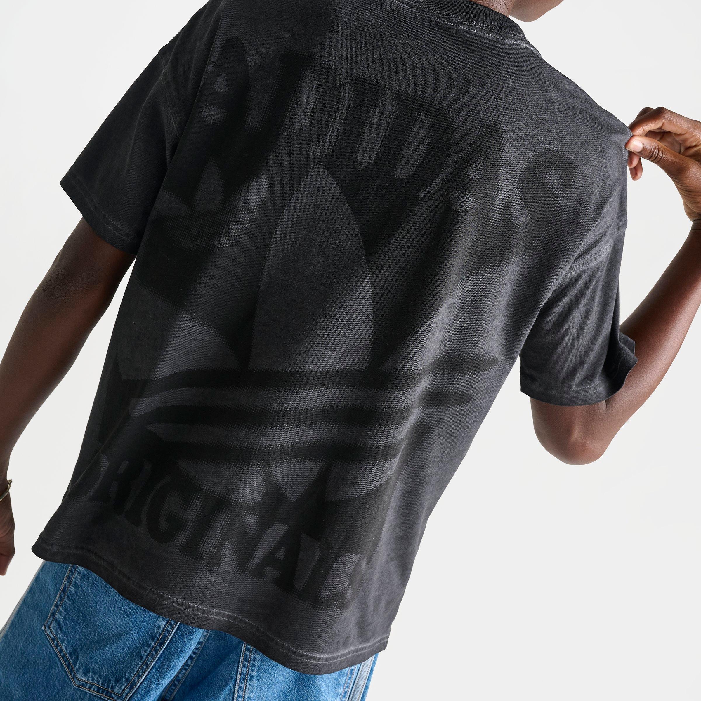 Big Kids' adidas Originals Washed Logo Short-Sleeve T-Shirt