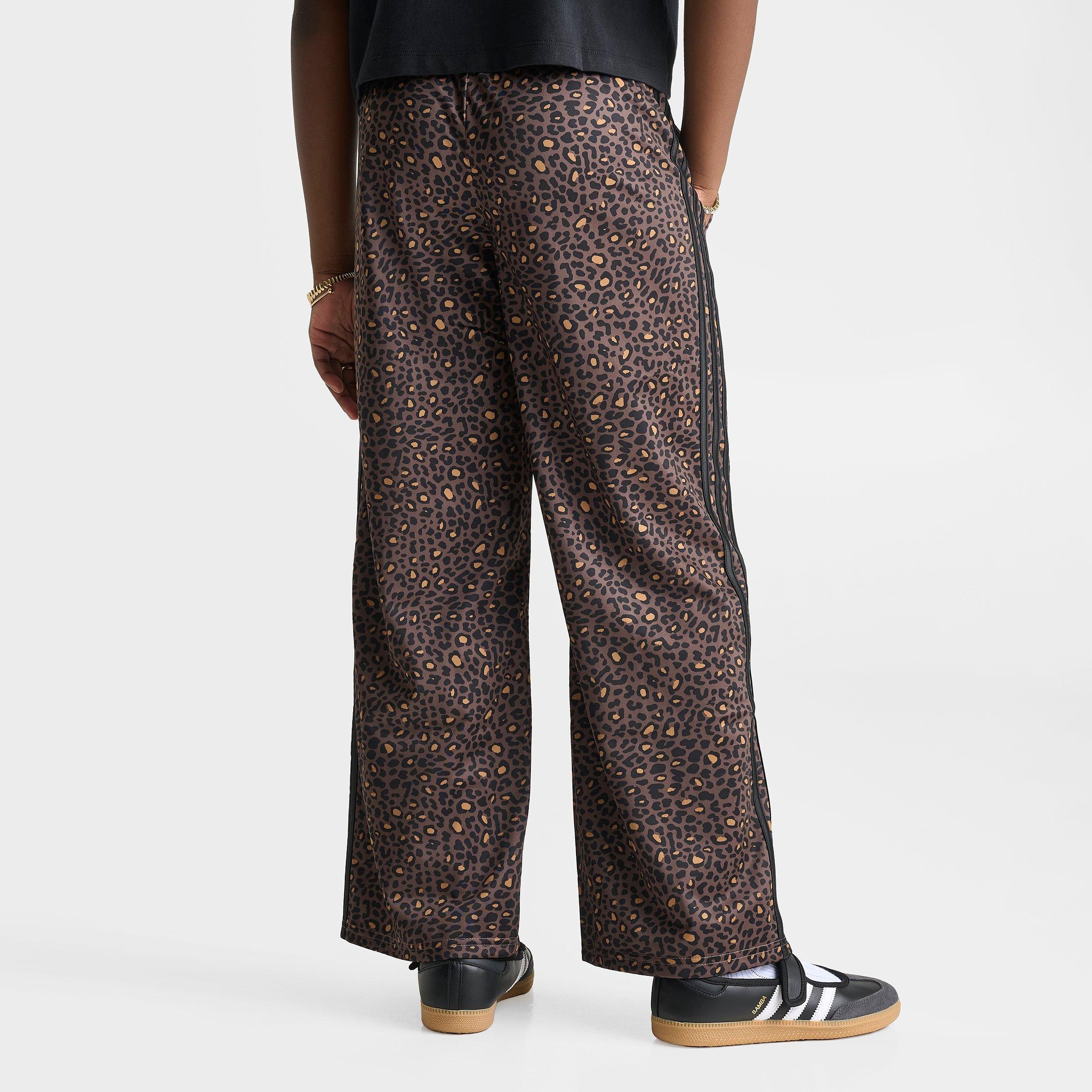 Girls' Big Kids' adidas Originals Leopard Firebird Wide Leg Track Pants