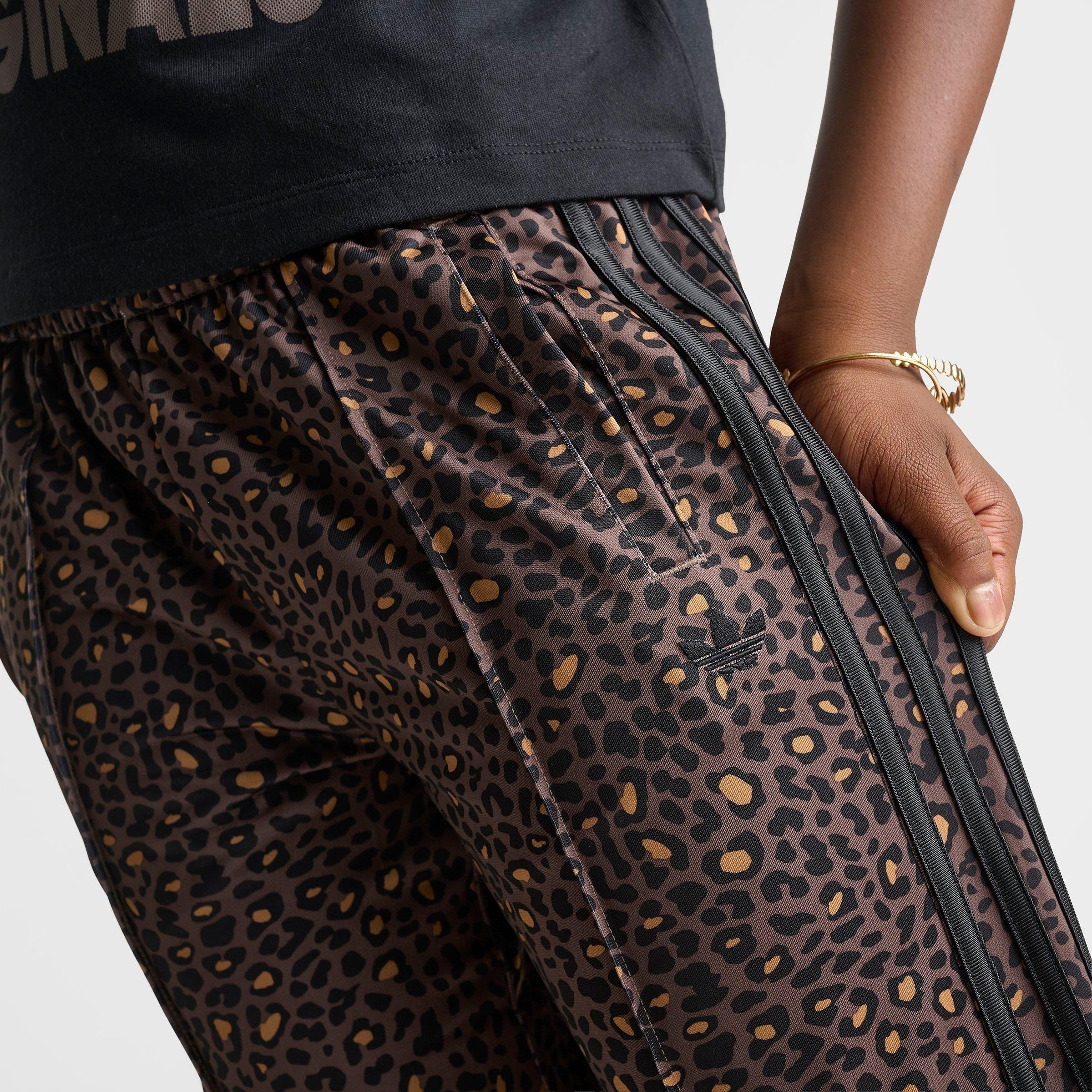 Girls' Big Kids' adidas Originals Leopard Firebird Wide Leg Track Pants