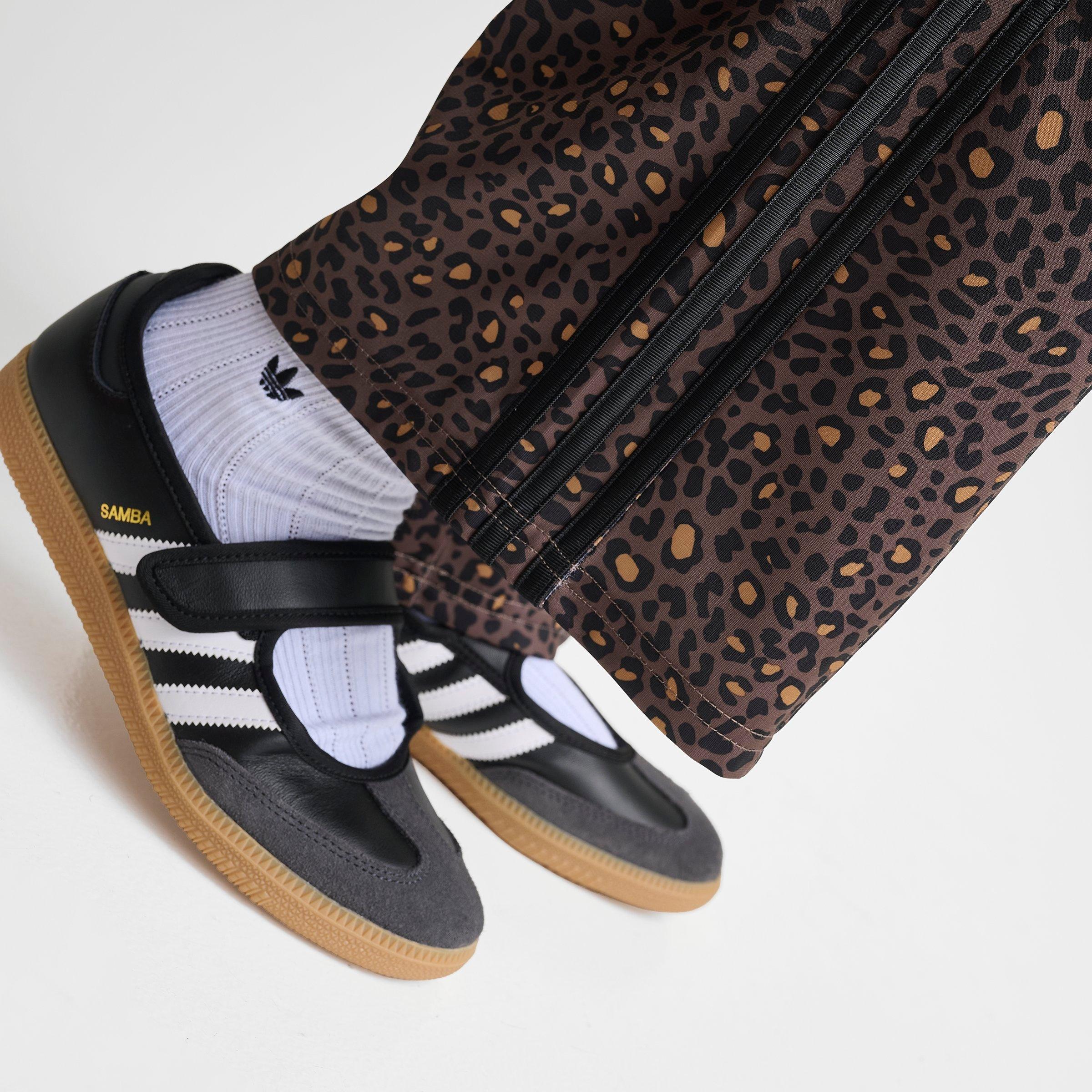 Girls' Big Kids' adidas Originals Leopard Firebird Wide Leg Track Pants