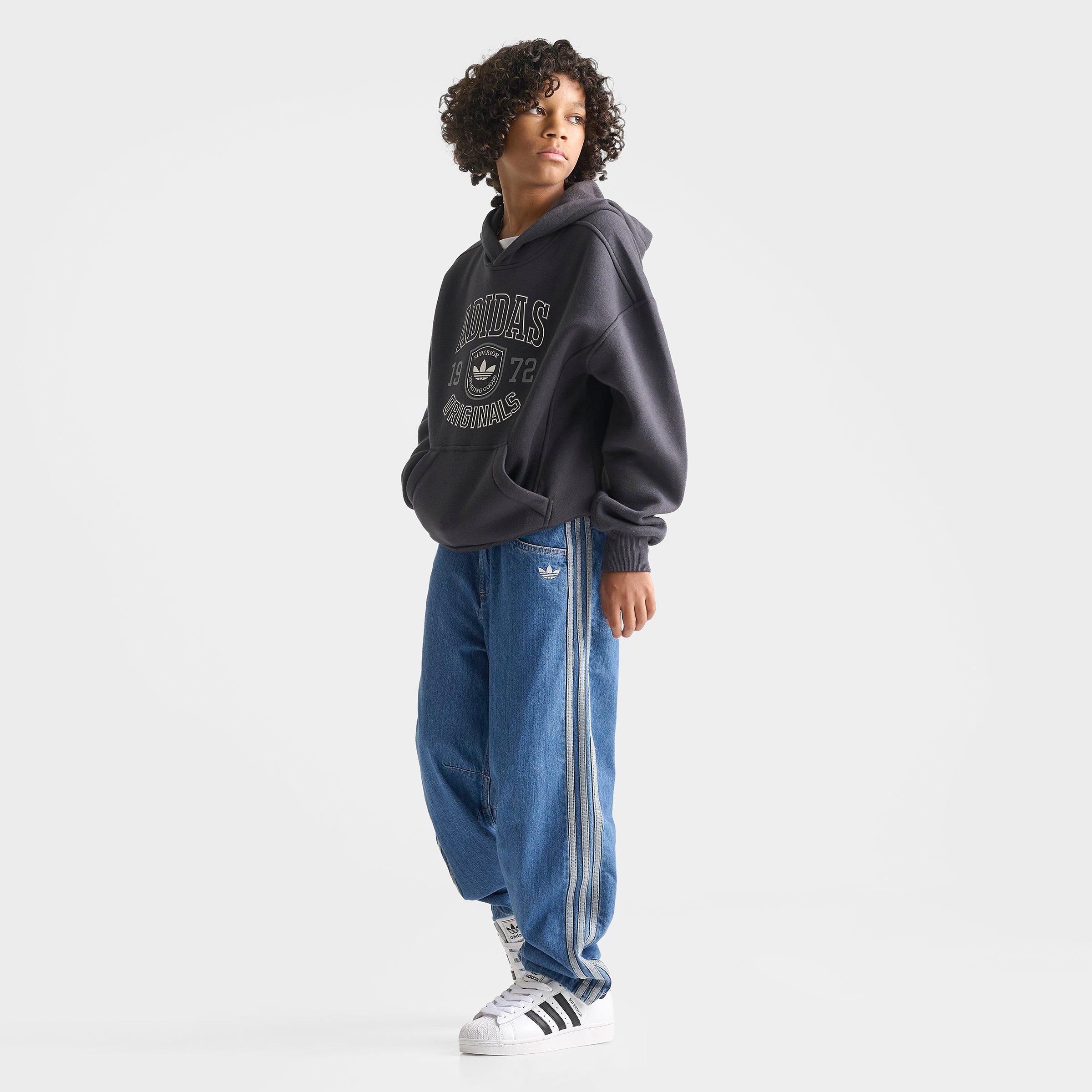Big Kids' adidas Originals 3-Stripes Denim Jeans