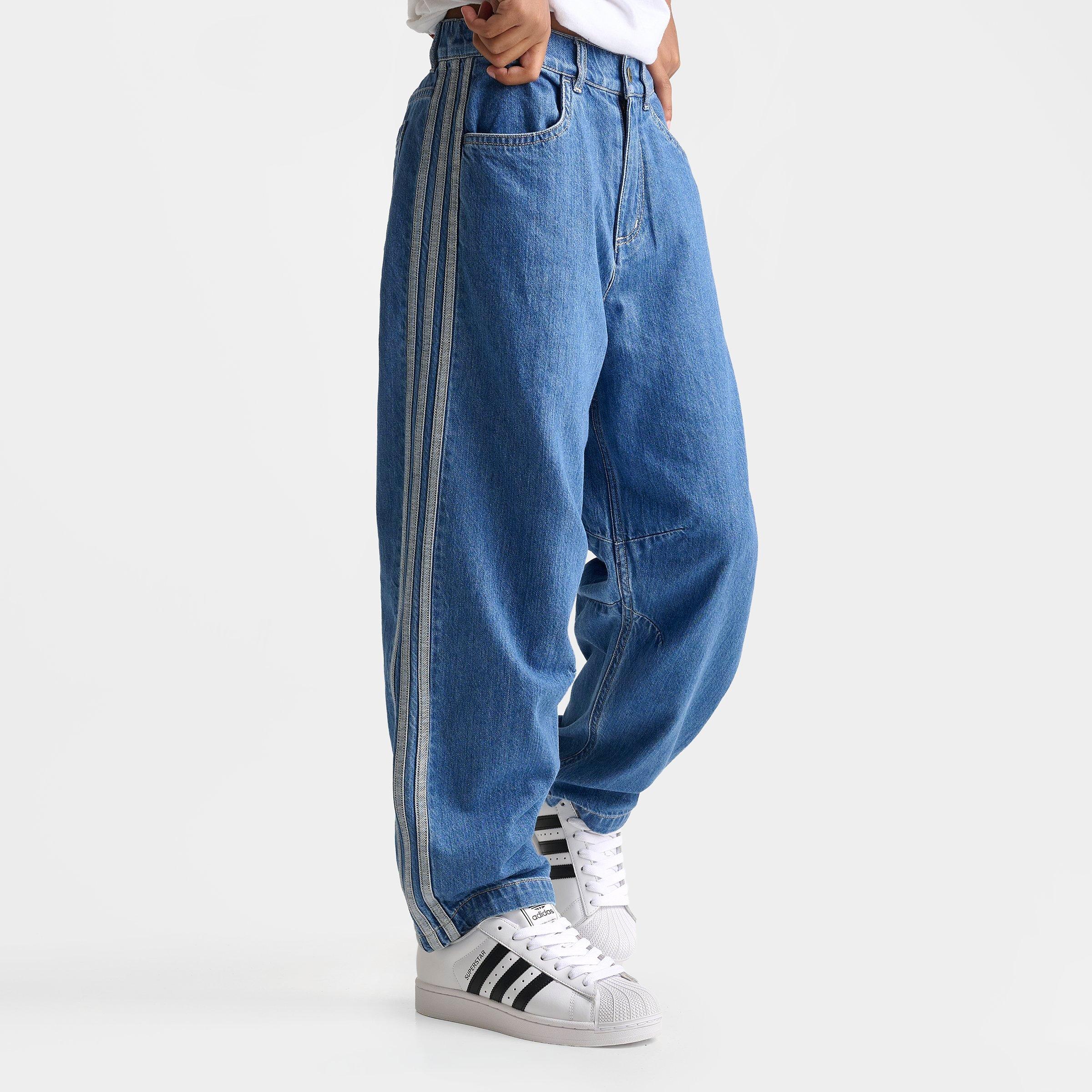 Big Kids' adidas Originals 3-Stripes Denim Jeans
