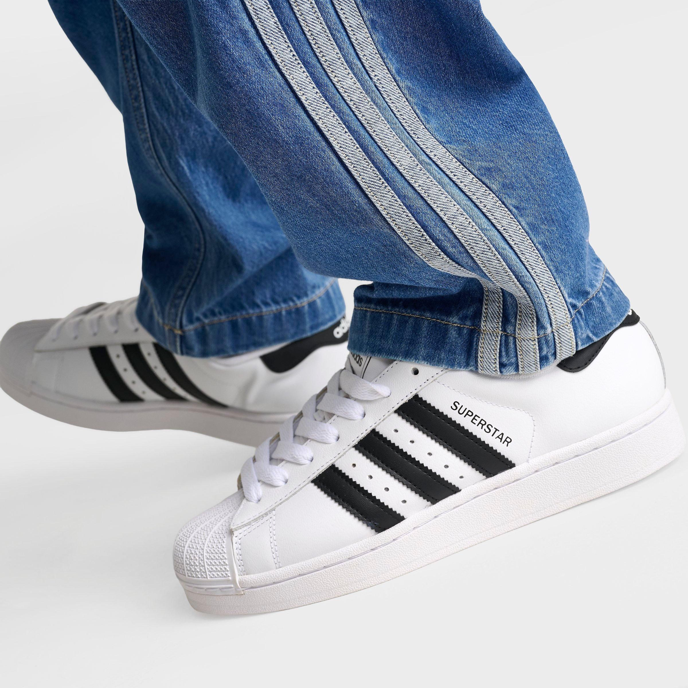 Big Kids' adidas Originals 3-Stripes Denim Jeans