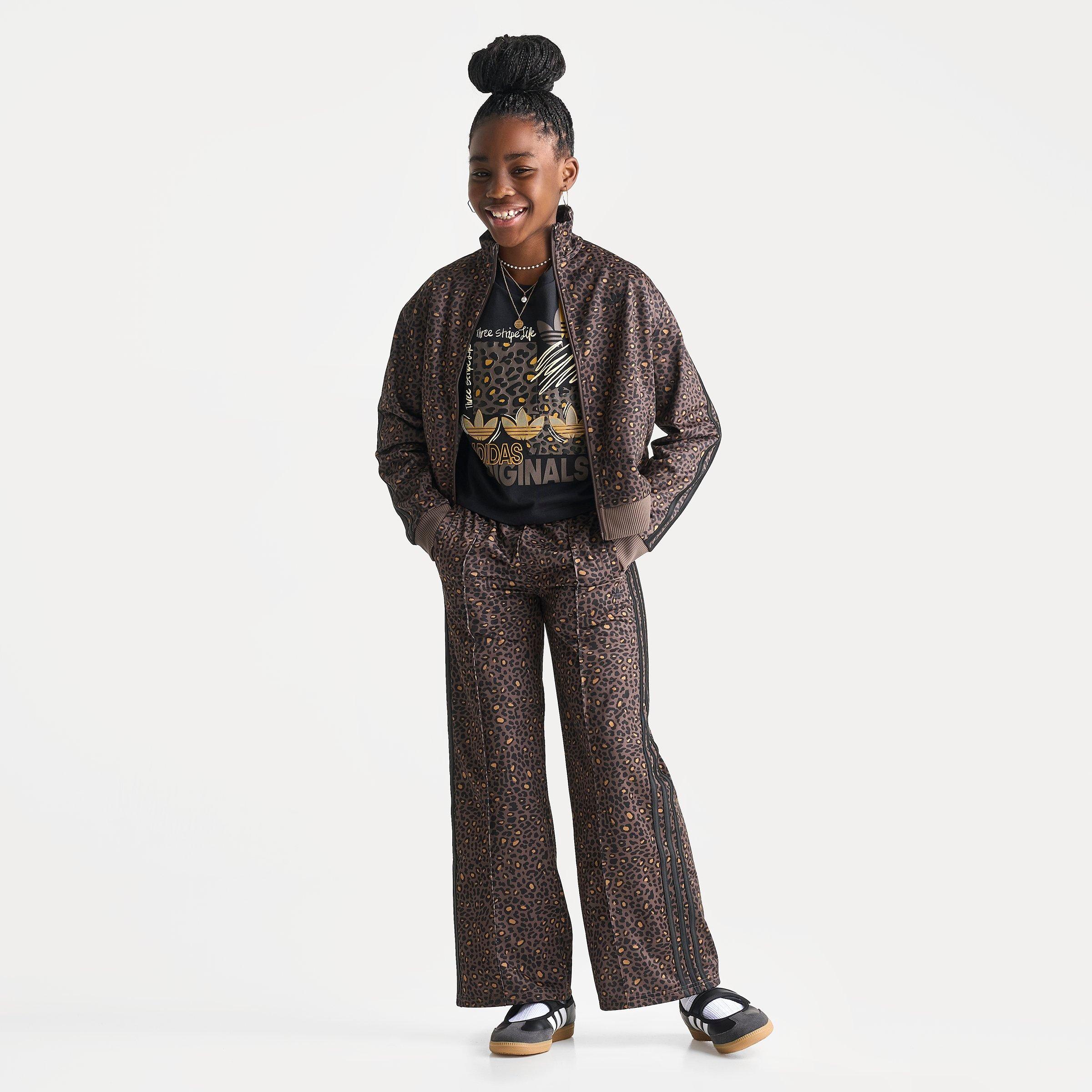 Girls' Big Kids' adidas Originals Leopard Firebird Track Jacket