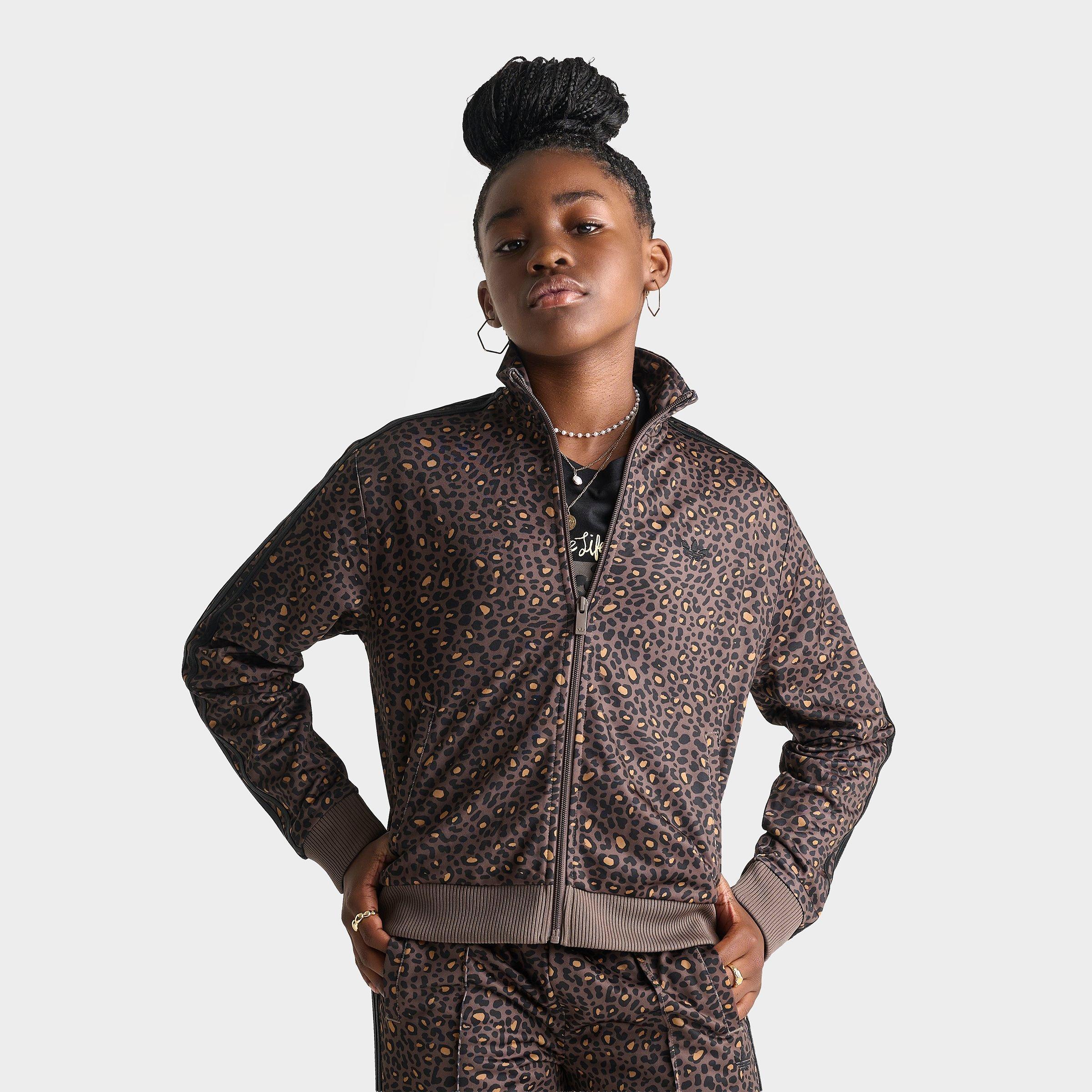 Girls' Big Kids' adidas Originals Leopard Firebird Track Jacket