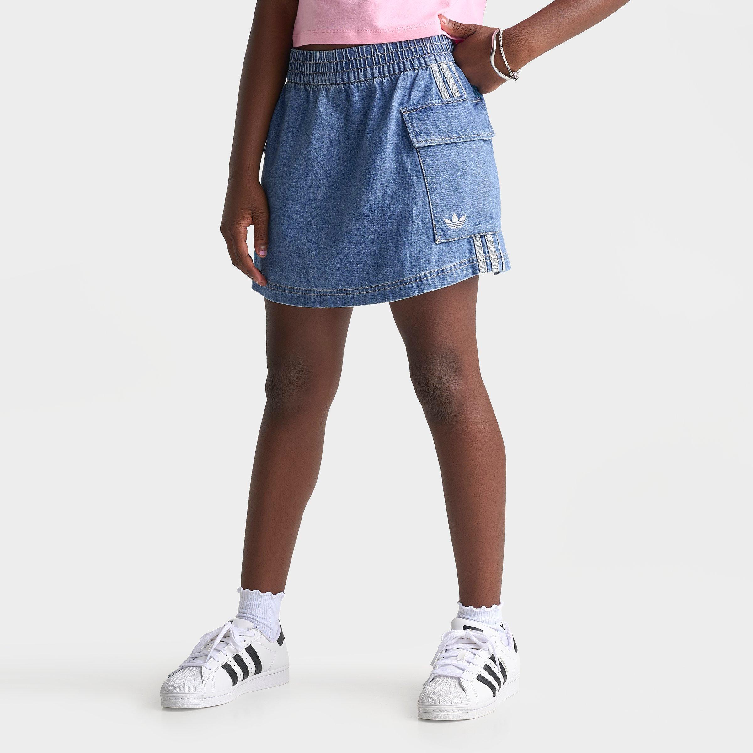Girls' Big Kids' adidas Originals Denim Cargo Skirt