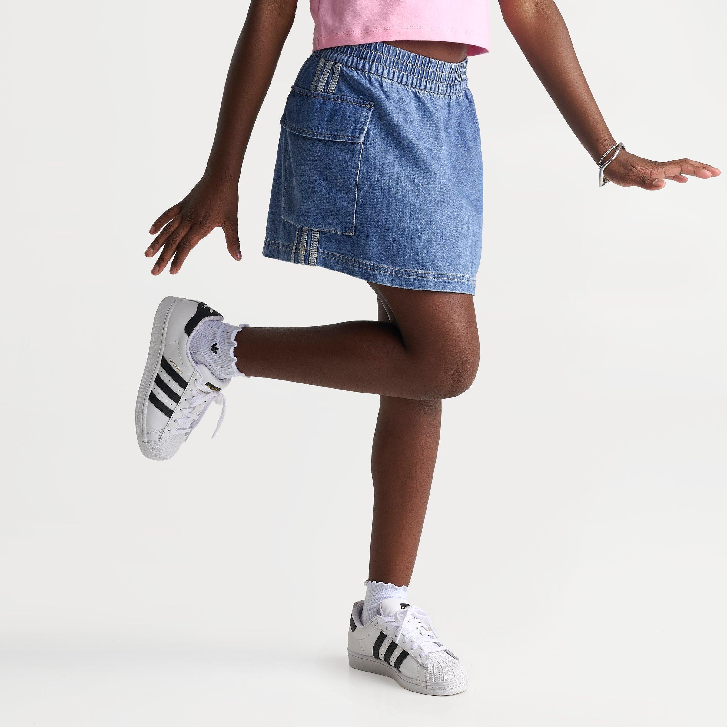 Girls' Big Kids' adidas Originals Denim Cargo Skirt