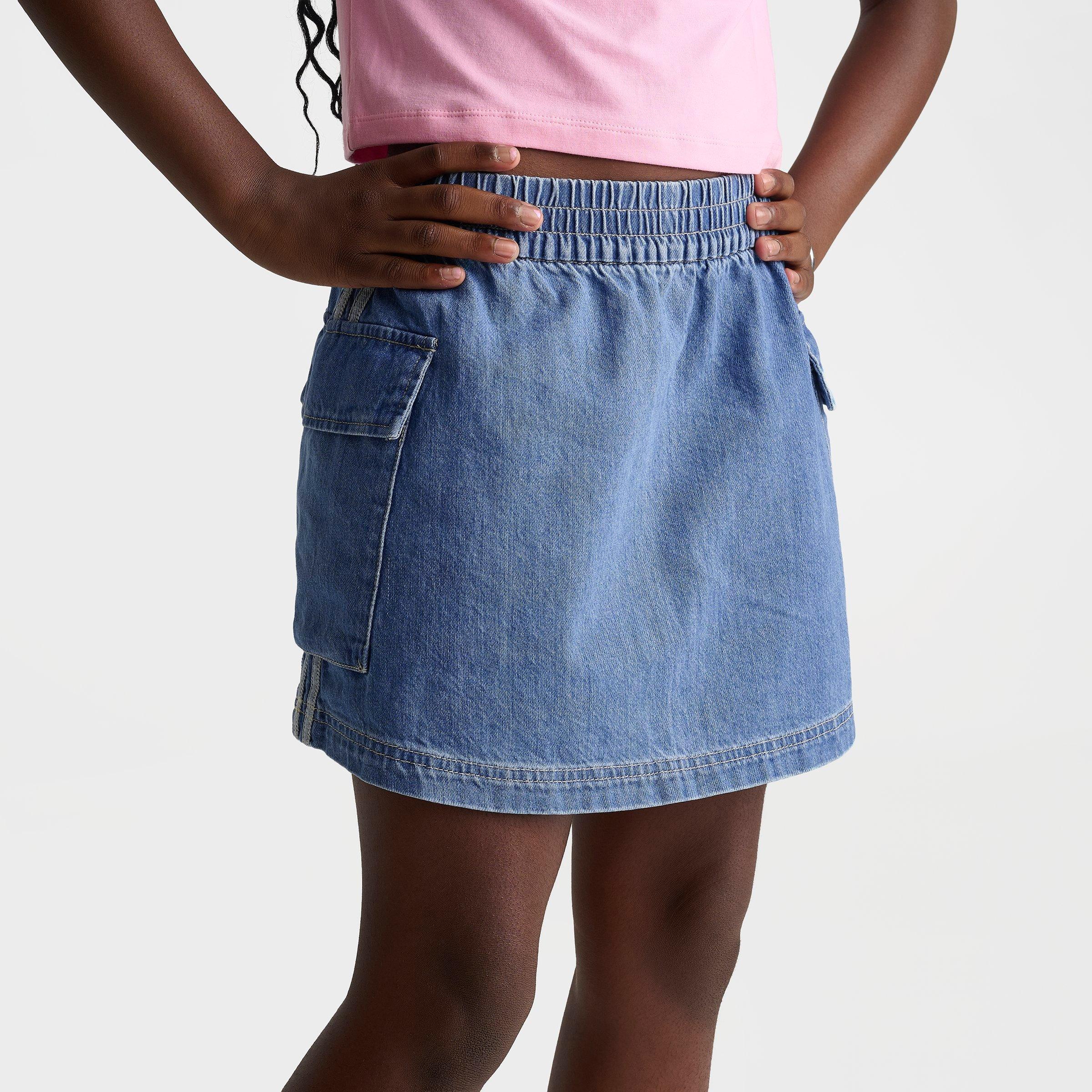 Girls' Big Kids' adidas Originals Denim Cargo Skirt