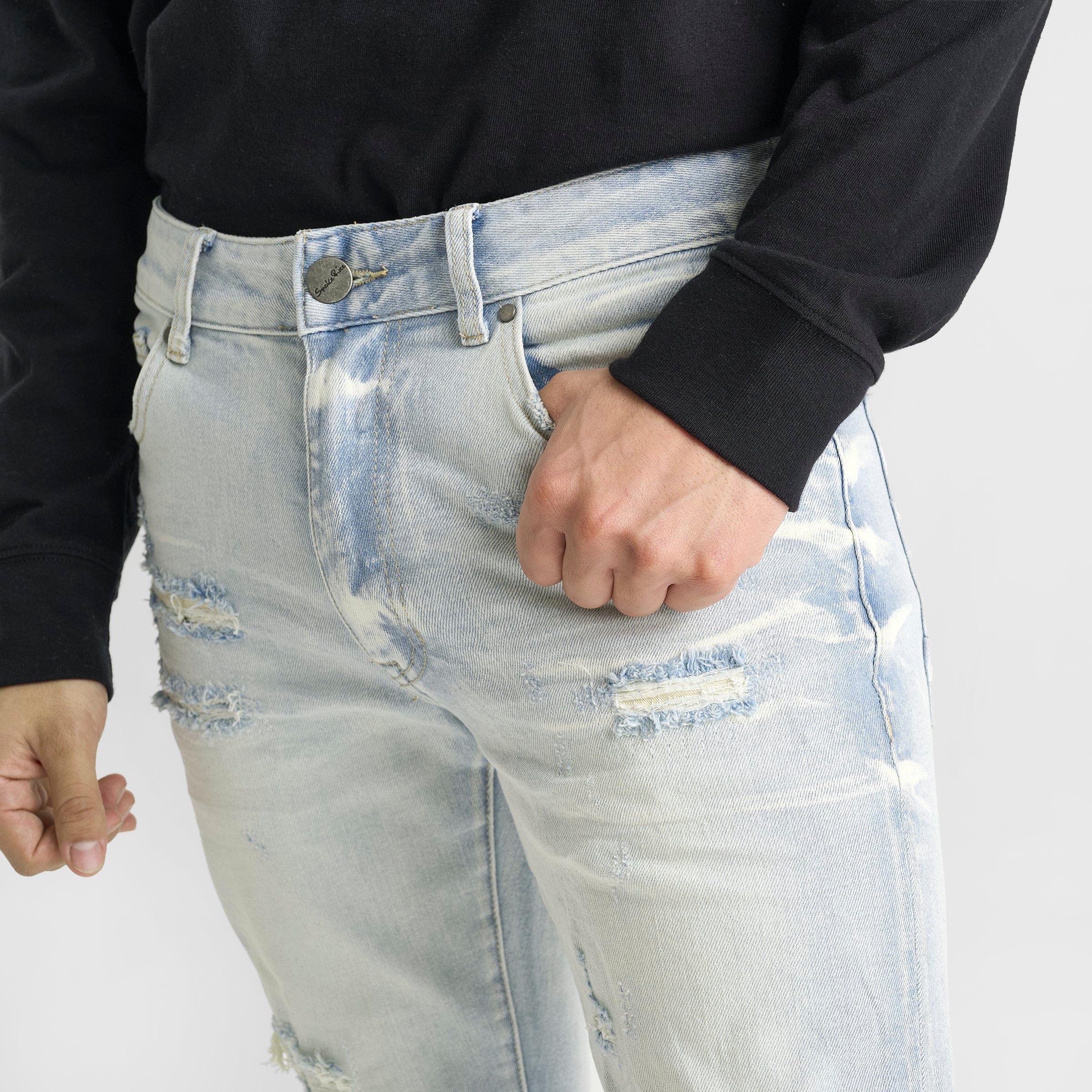 Men's Smoke Rise Distressed Slim Denim Jeans