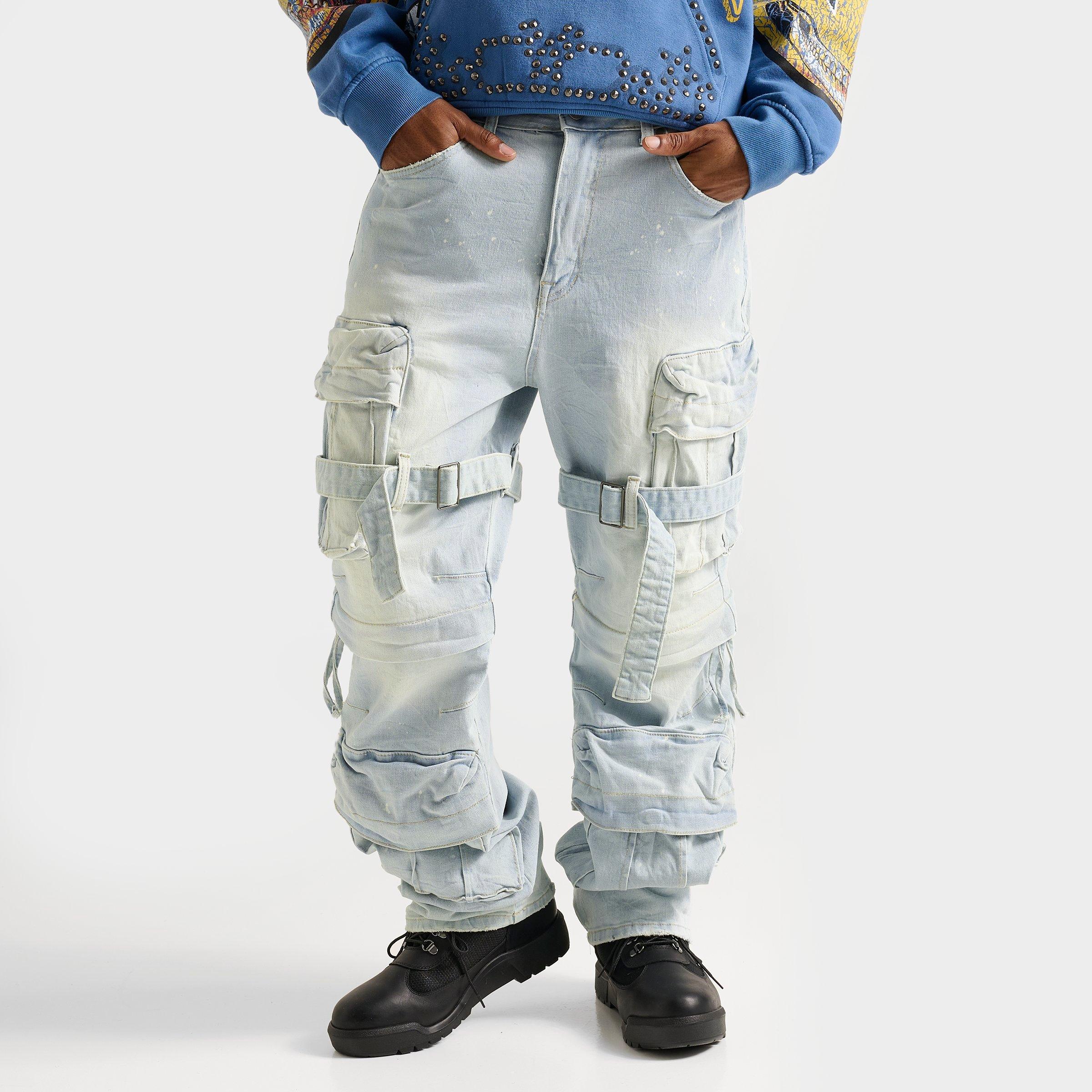 【KOOLOSET】Strap Rope Cargo Wide Denim KOOLOSET (クロゼット) - ストラップロープカーゴワイドデニム