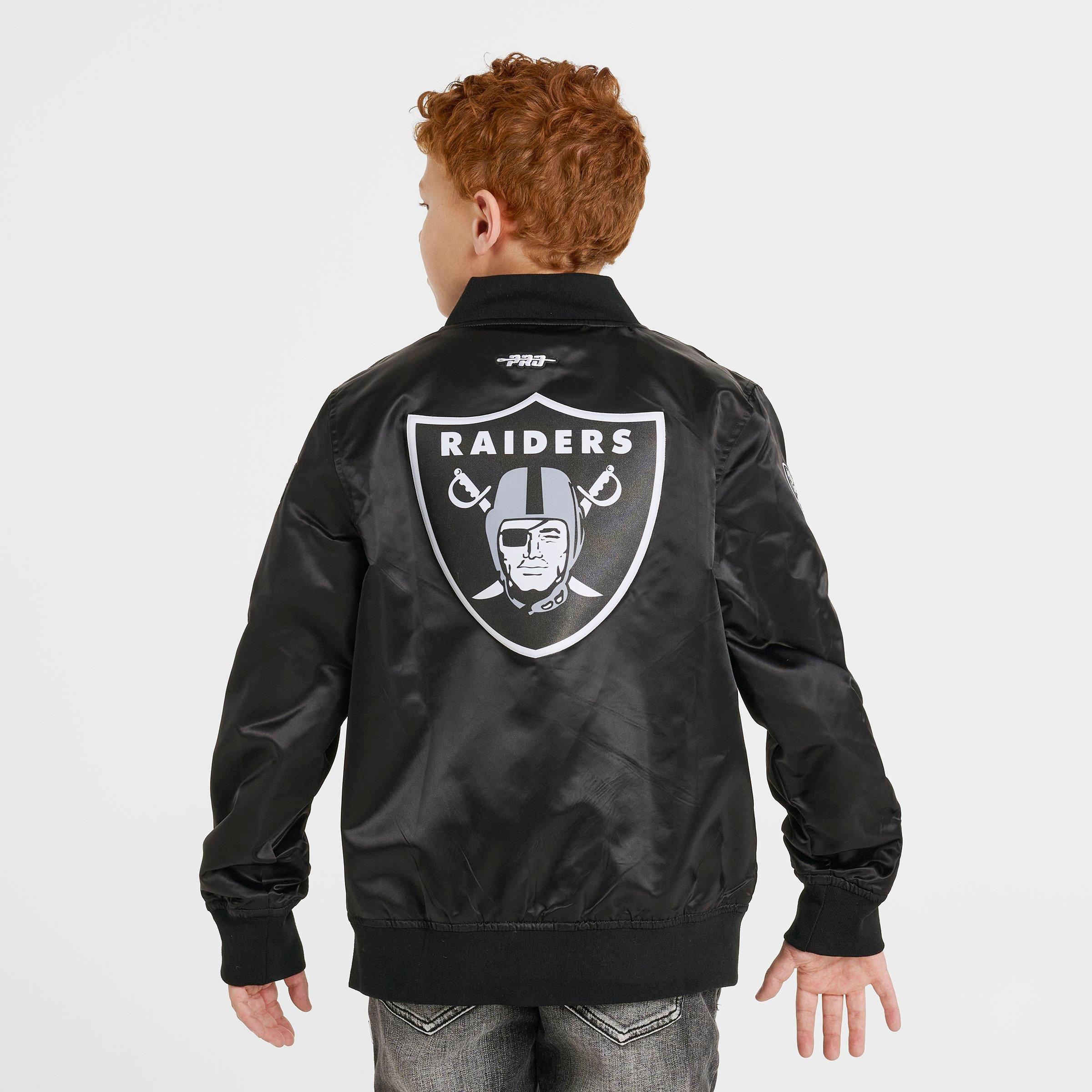 Big Kids' Pro Standard Las Vegas Raiders NFL Classic Satin Jacket