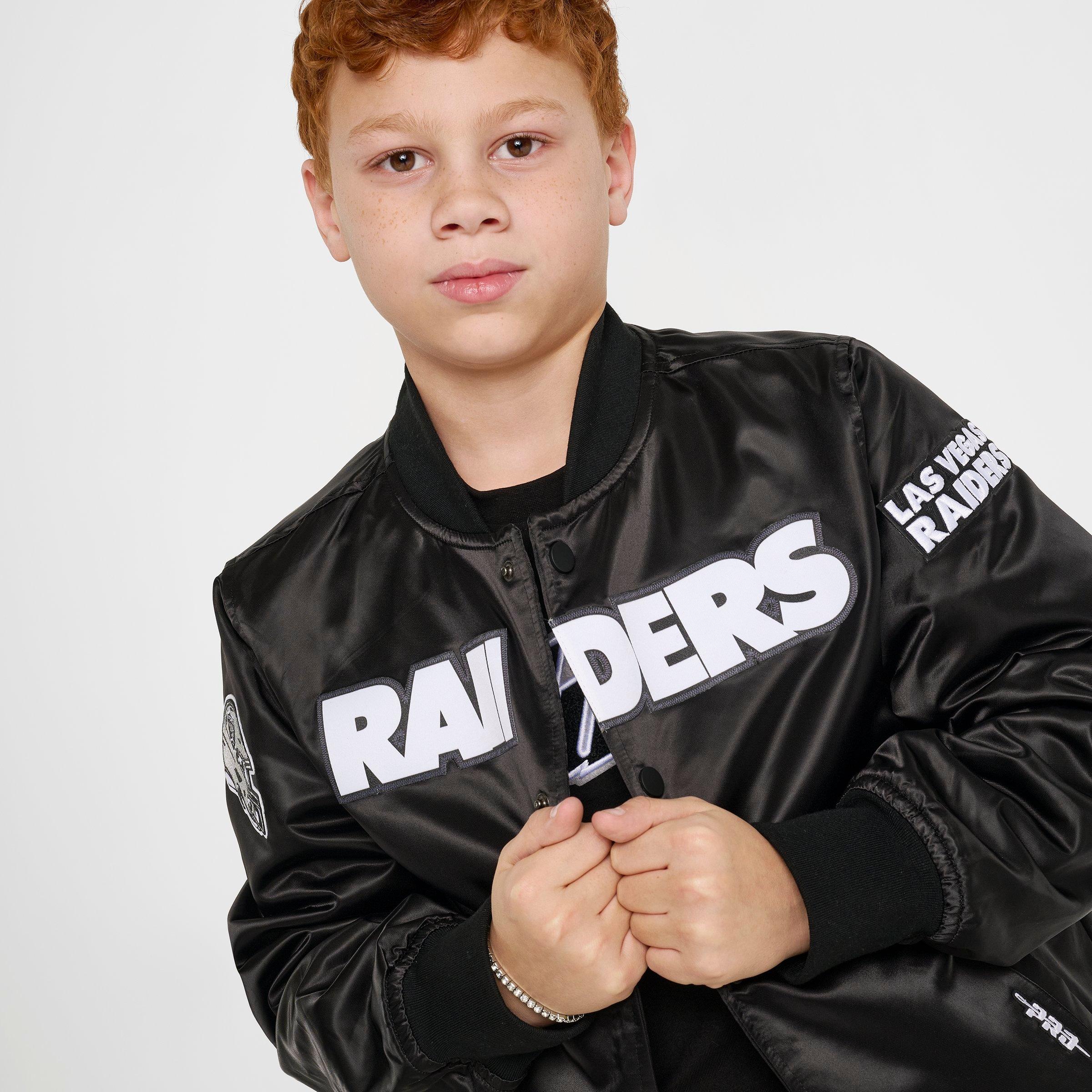 Big Kids' Pro Standard Las Vegas Raiders NFL Classic Satin Jacket