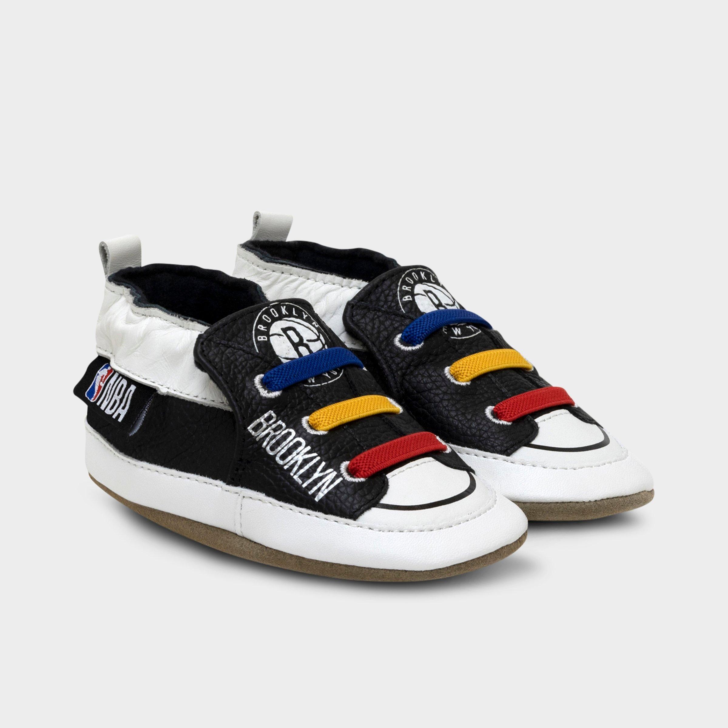 Infant Robeez Brooklyn Nets NBA Soft Sole Casual Shoes