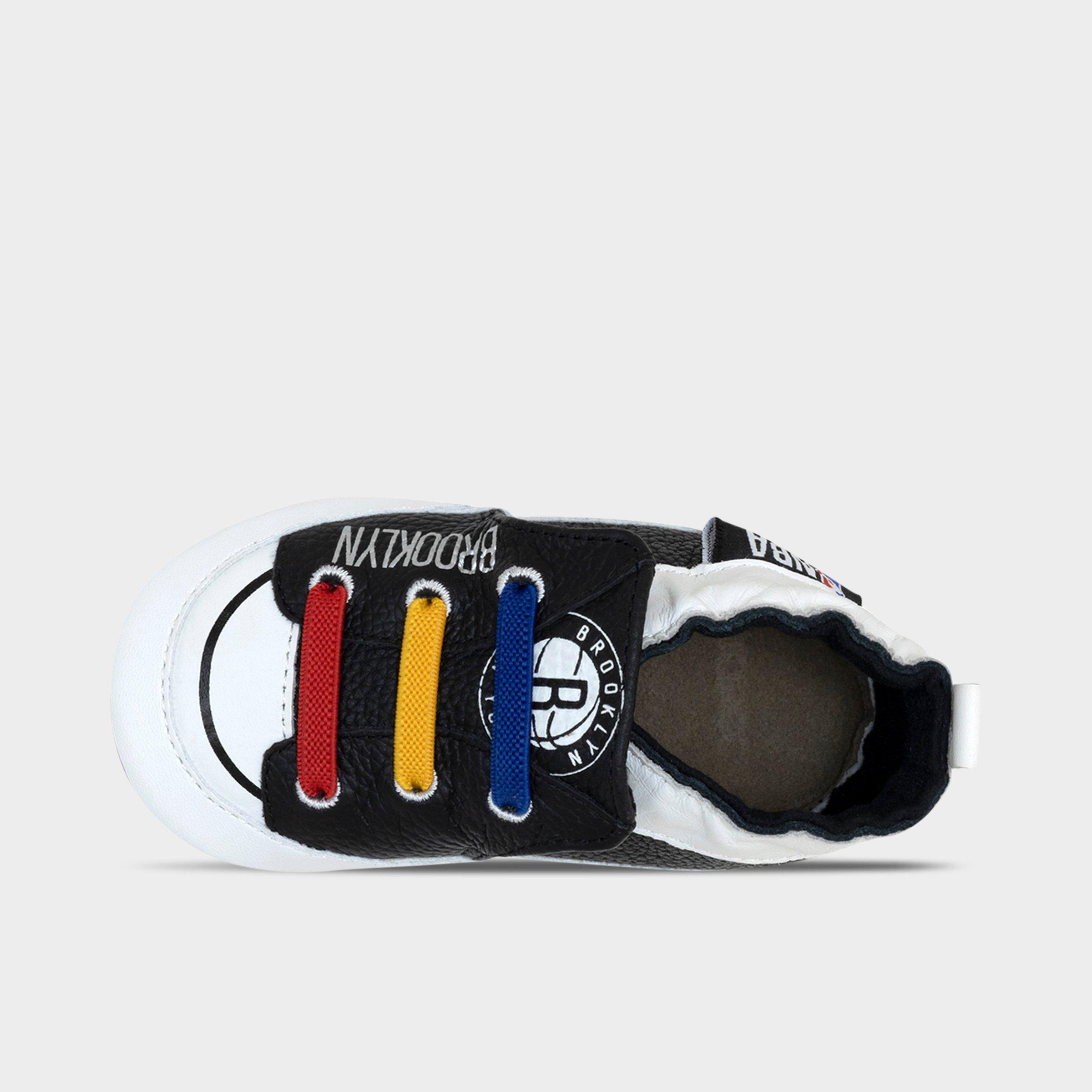 Infant Robeez Brooklyn Nets NBA Soft Sole Casual Shoes