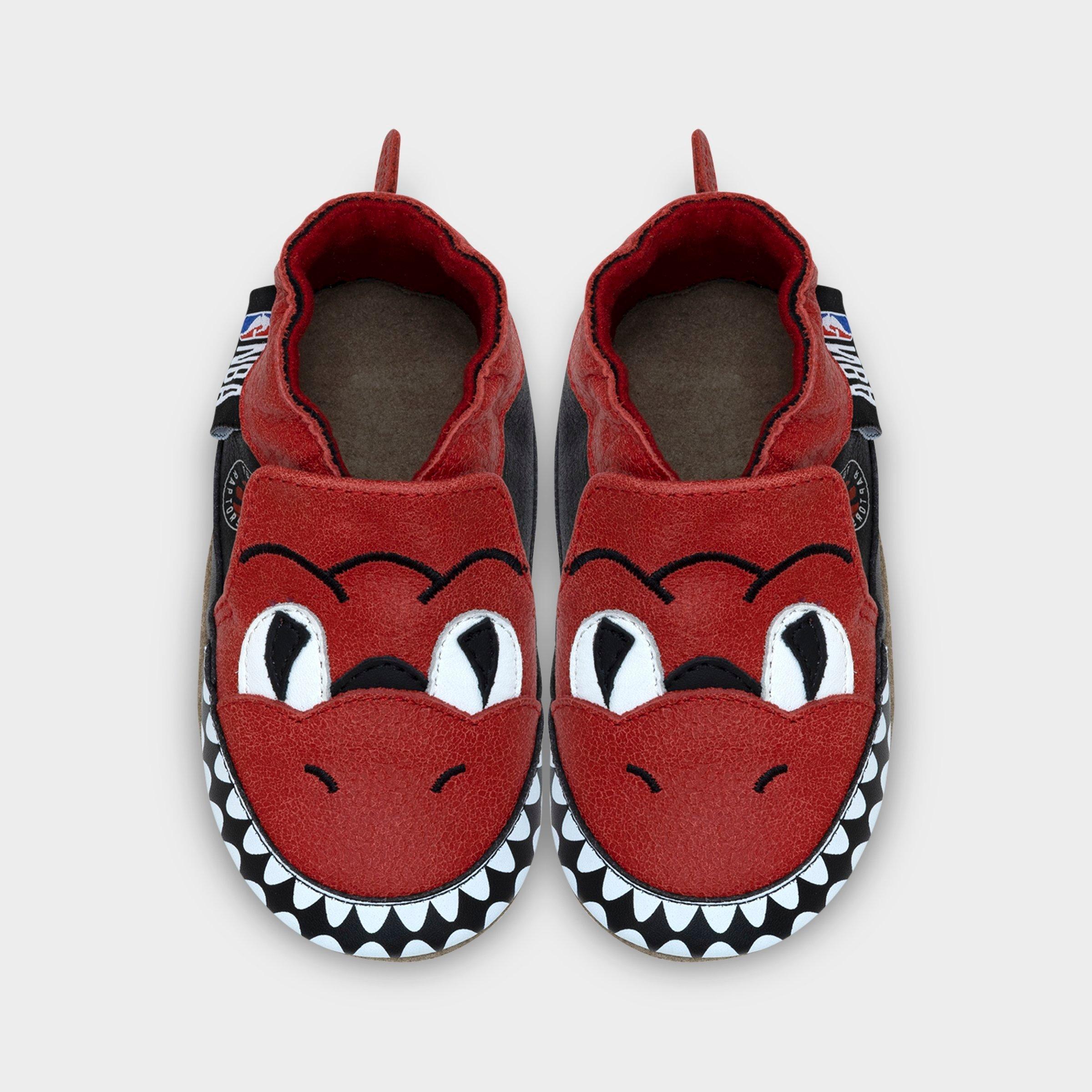 Infant Robeez Toronto Raptors Mascot NBA Soft Sole Casual Shoes