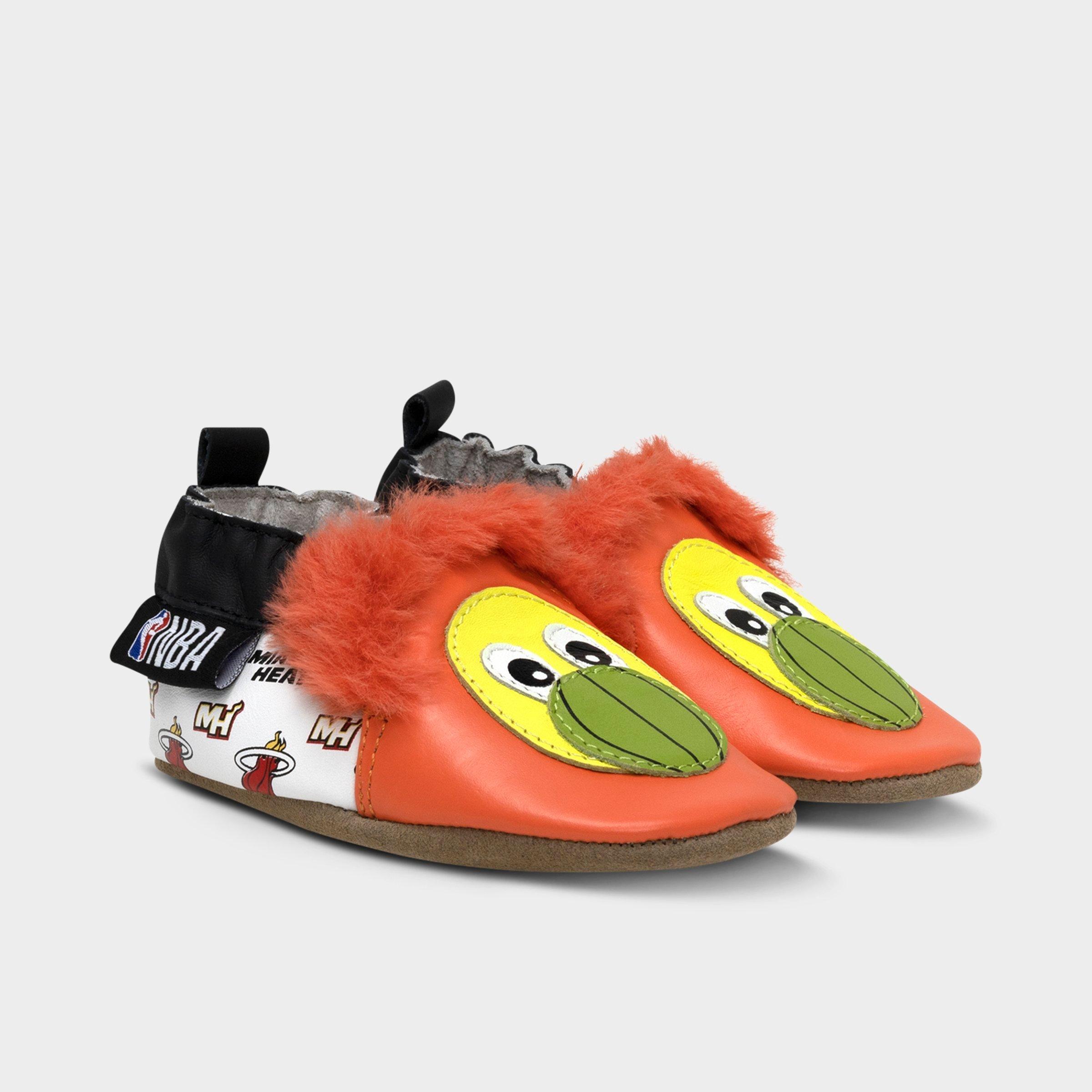 Infant Robeez Miami Heat Mascot NBA Soft Sole Casual Shoes