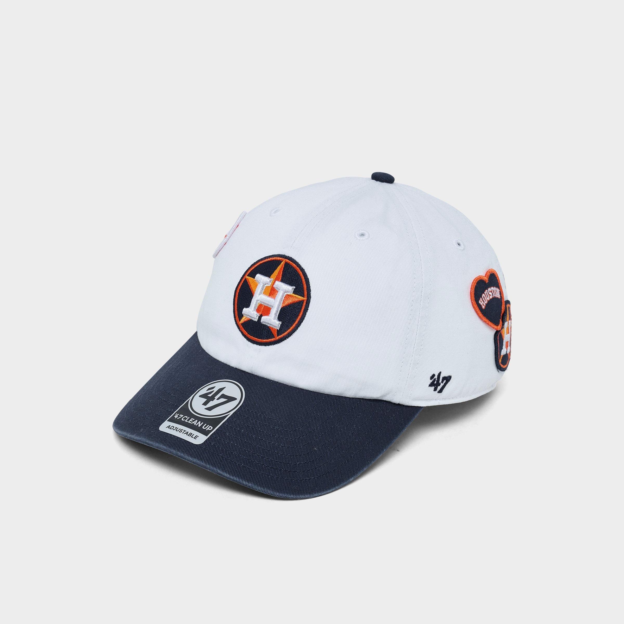 '47 Houston Astros MLB Badges Clean Up Strapback Hat