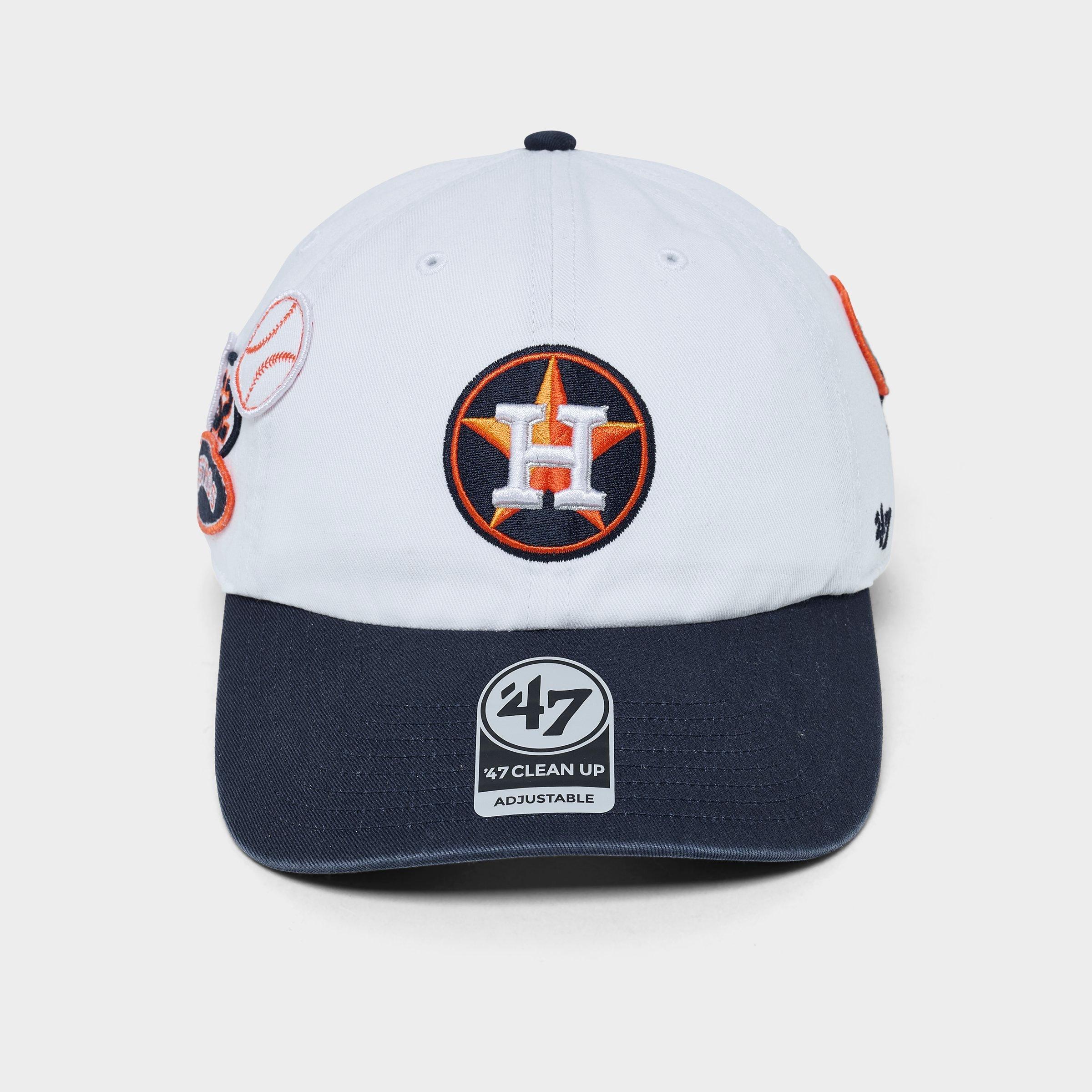 '47 Houston Astros MLB Badges Clean Up Strapback Hat
