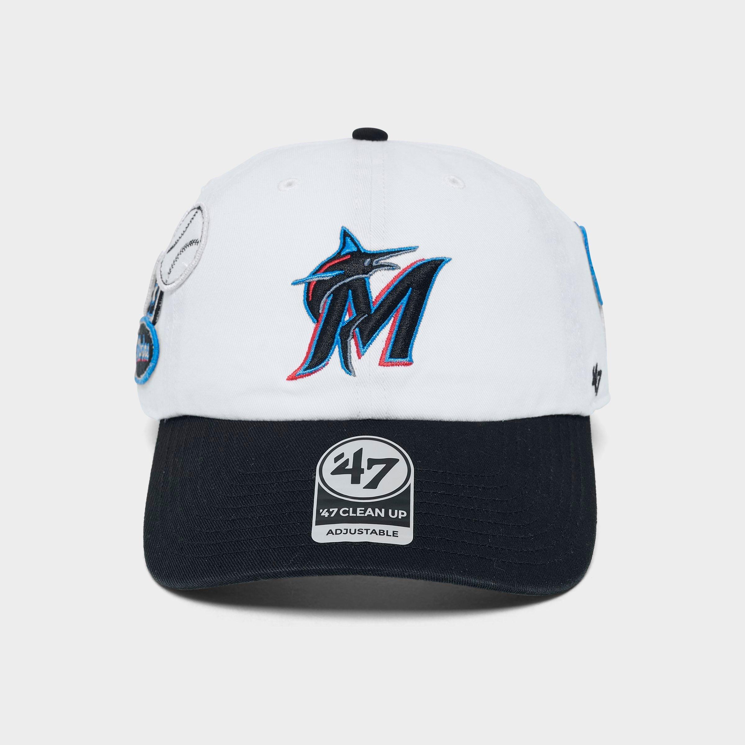 '47 Miami Marlins MLB Badges Clean Up Strapback Hat