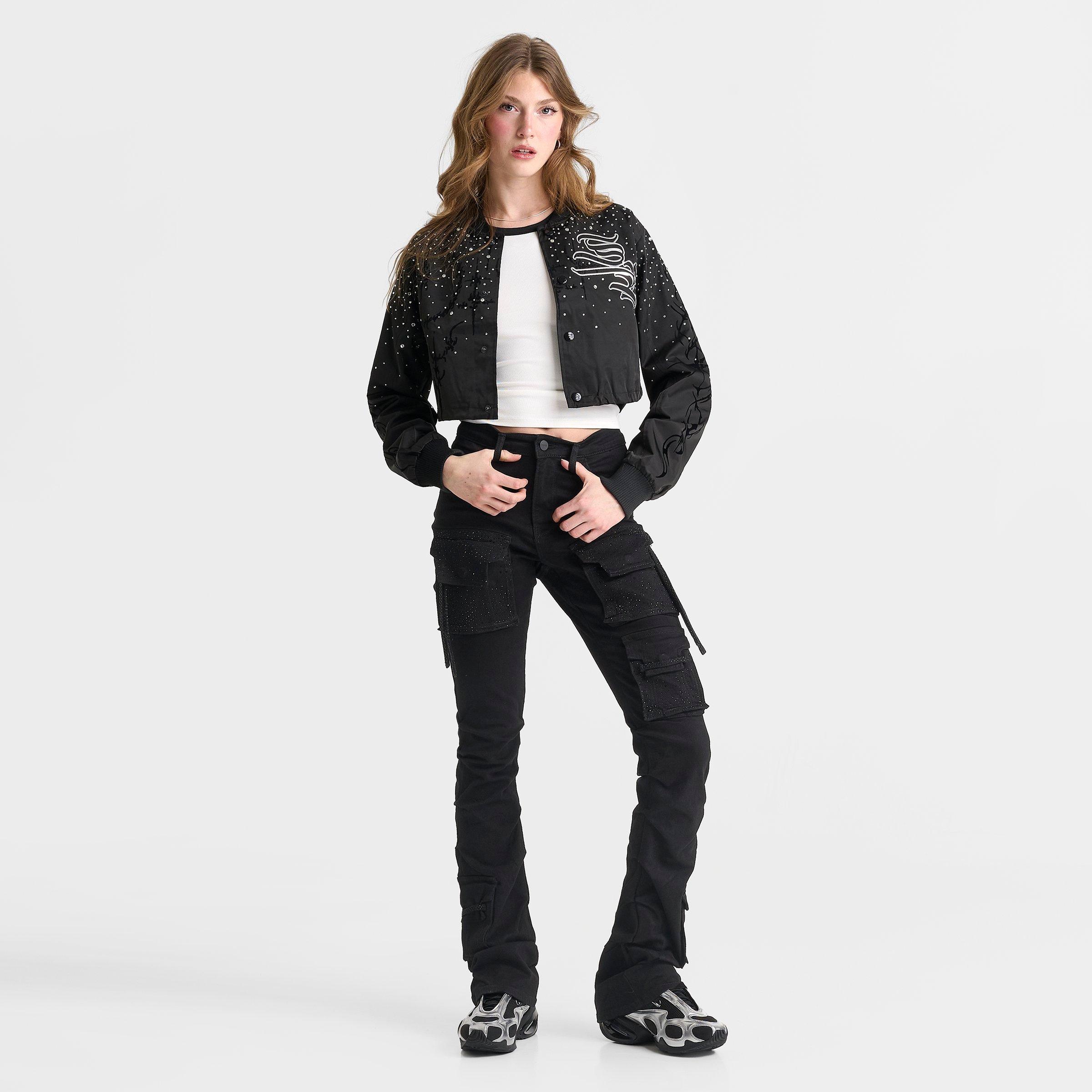 Women's Smoke Rise Nova Rhinestone High-Rise Stacked Pants