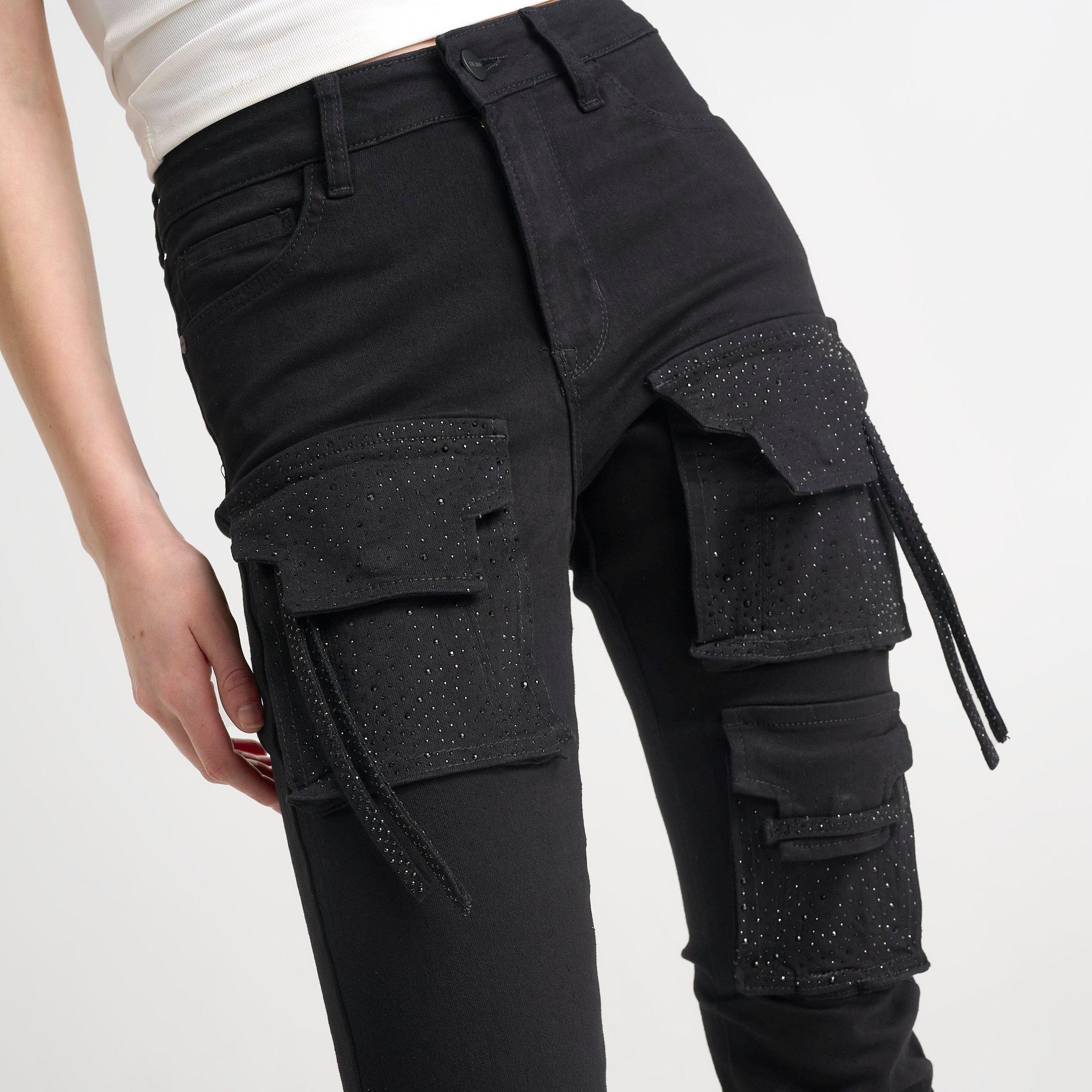 Women's Smoke Rise Nova Rhinestone High-Rise Stacked Pants