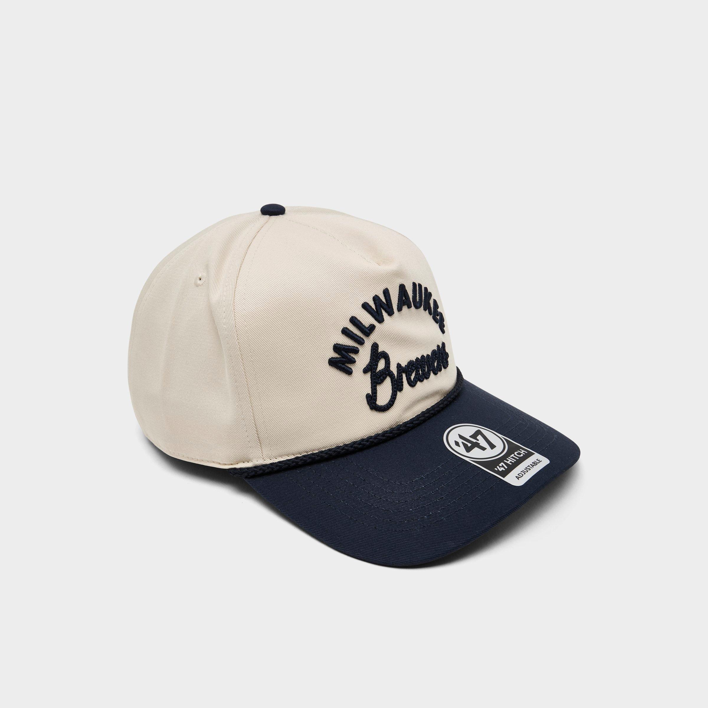 '47 Milwaukee Brewers MLB Rope Script Hitch Snapback Hat