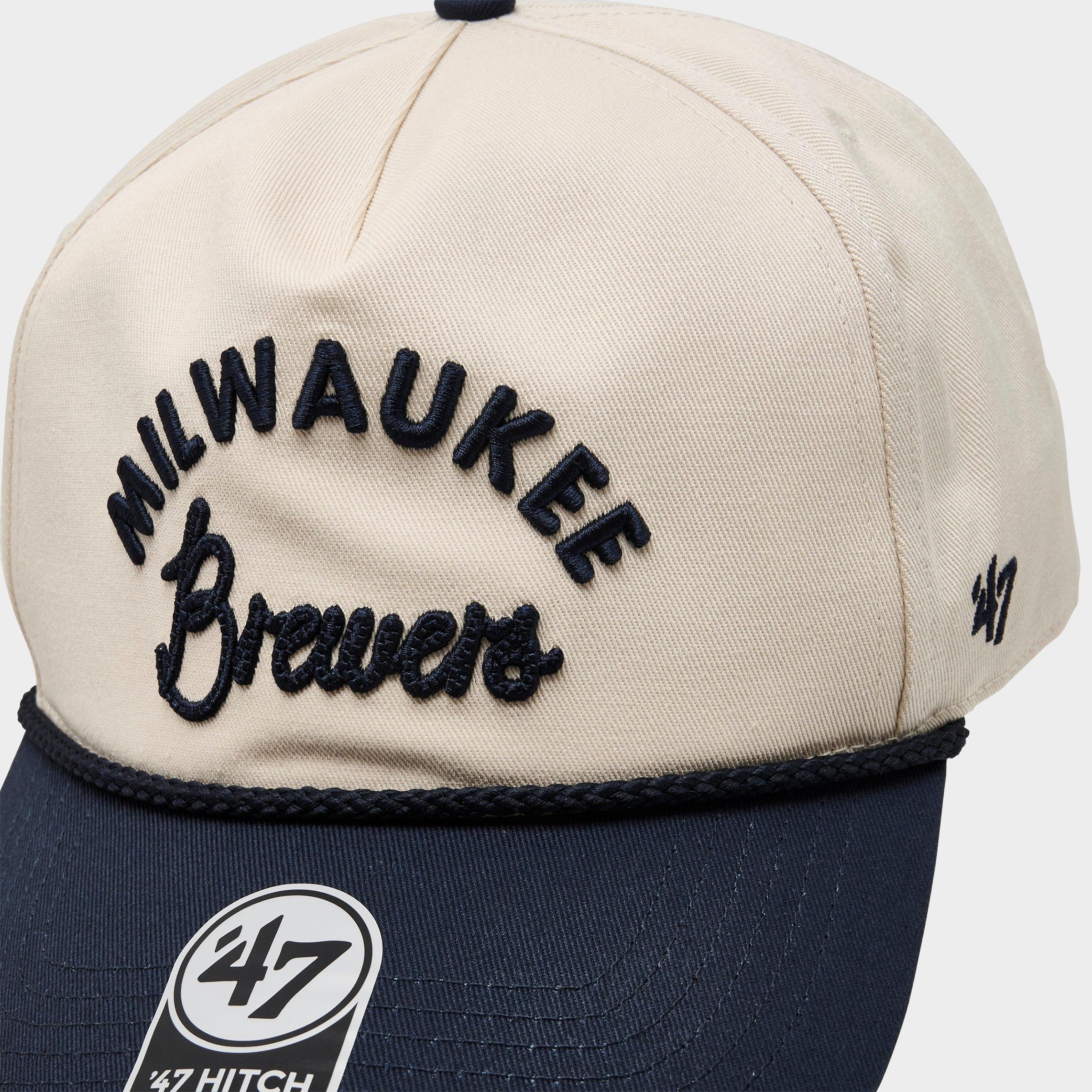 '47 Milwaukee Brewers MLB Rope Script Hitch Snapback Hat
