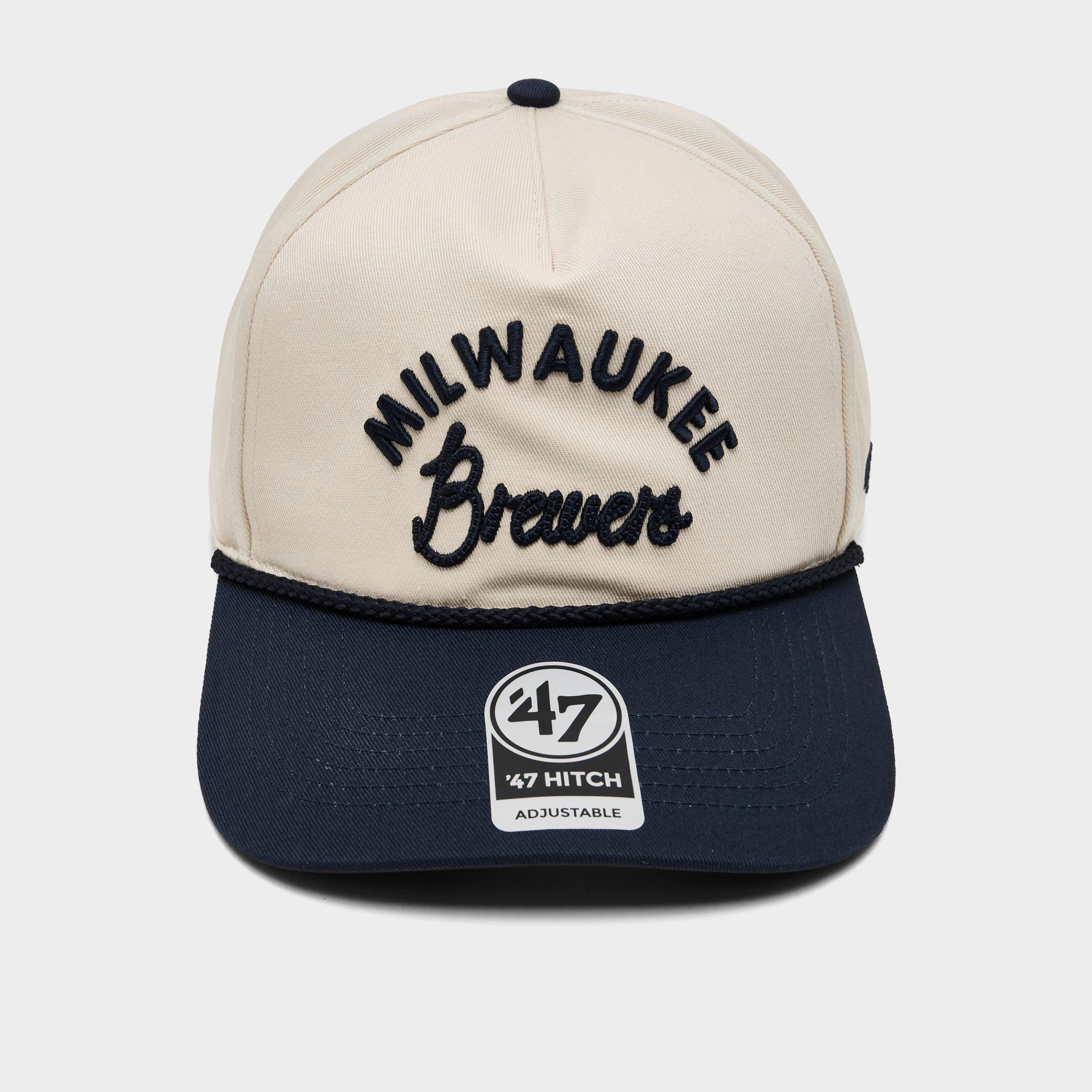 '47 Milwaukee Brewers MLB Rope Script Hitch Snapback Hat