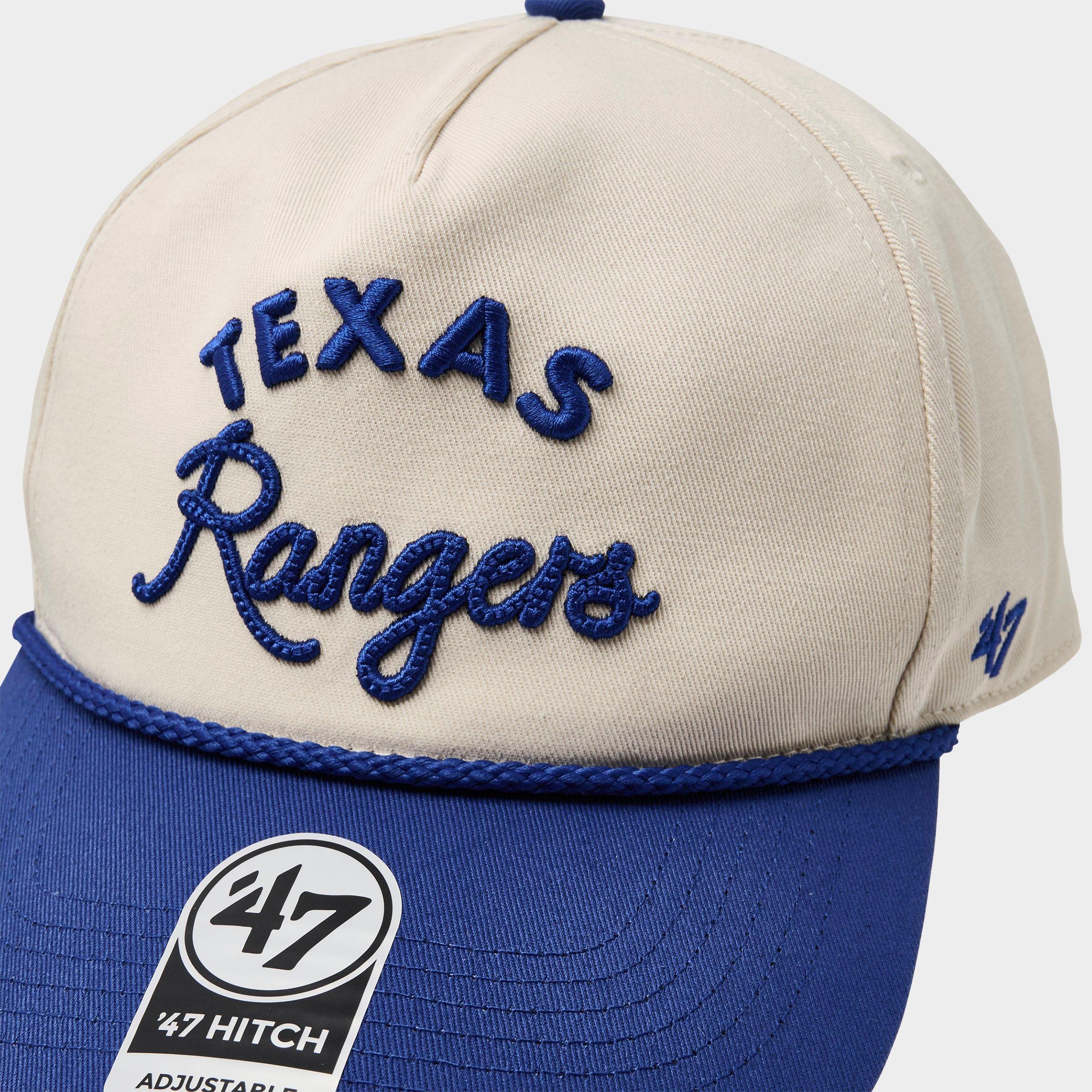 '47 Texas Rangers MLB Rope Script Hitch Snapback Hat
