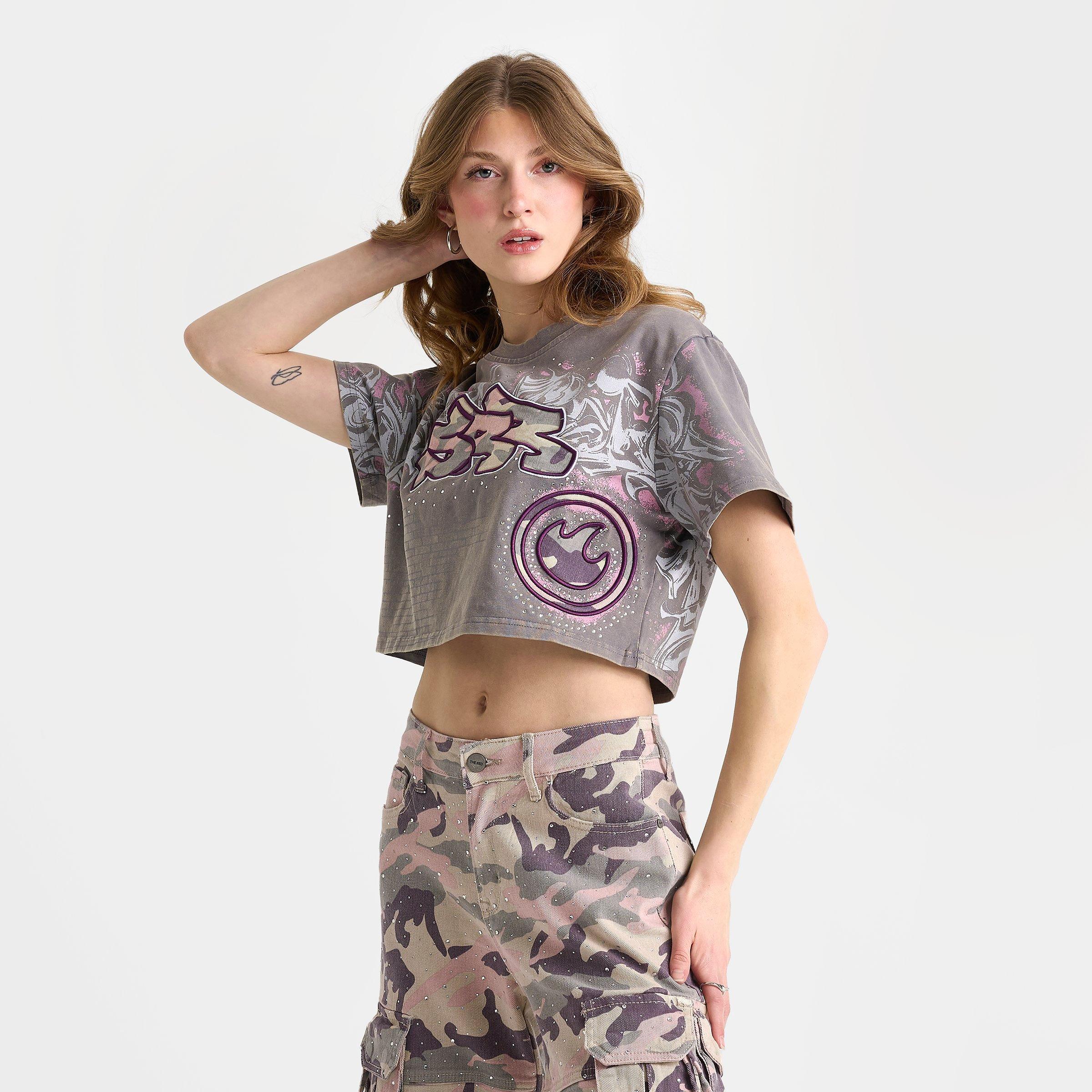 Women's Smoke Rise Ayla Graffiti Cropped T-Shirt