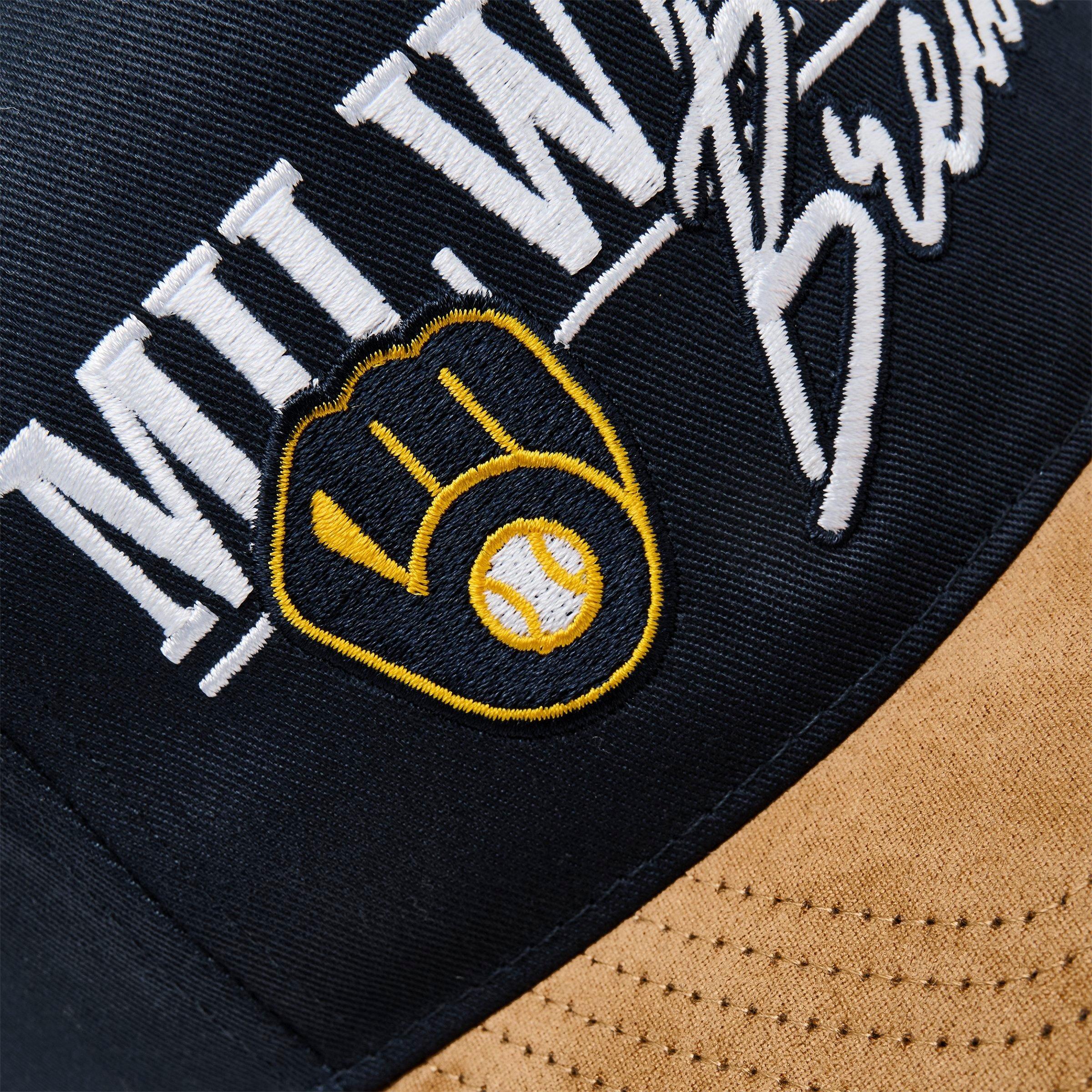 '47 Milwaukee Brewers MLB Scribe Line Hitch Snapback Hat