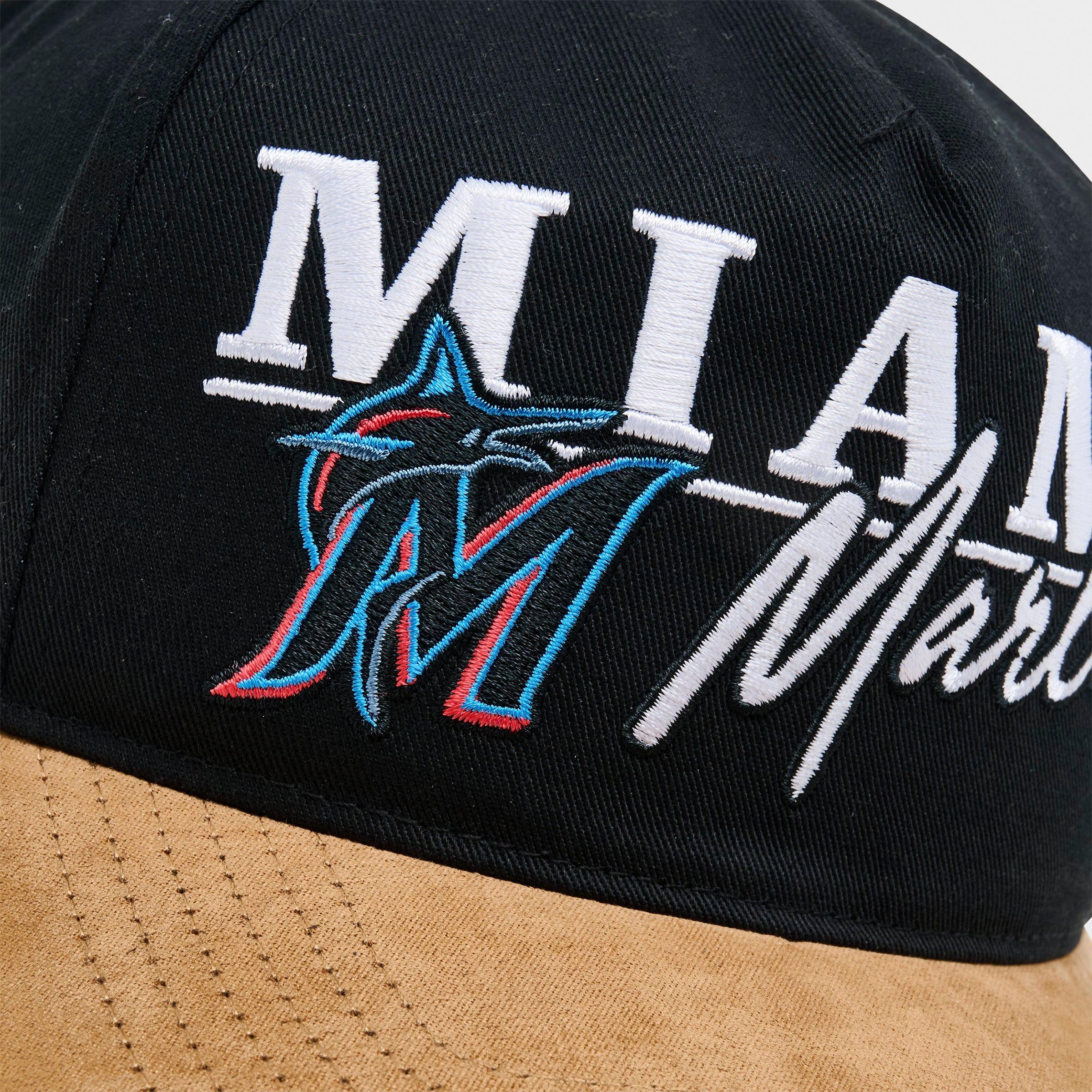 '47 Miami Marlins MLB Scribe Line Hitch Snapback Hat