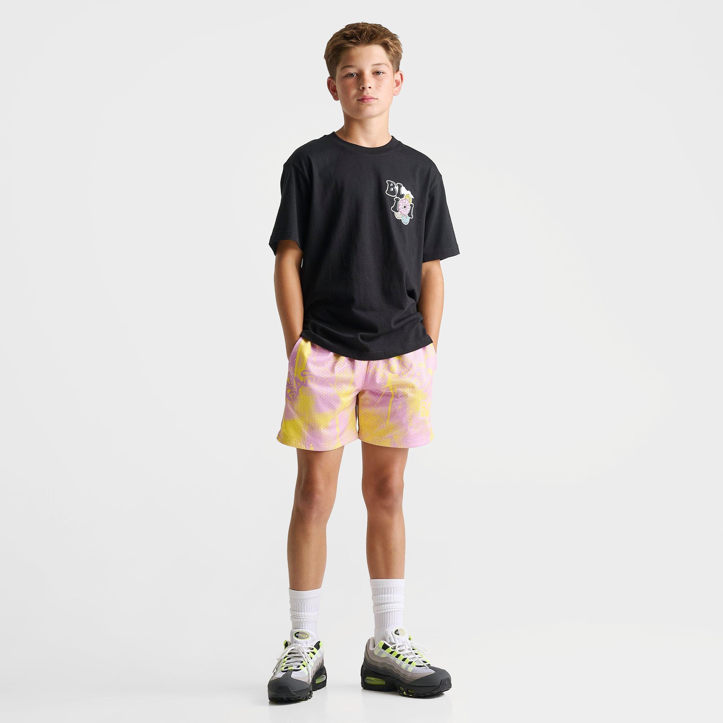 Big Kids' Baseball Lifestyle 101 Retro Graffiti Mesh Shorts