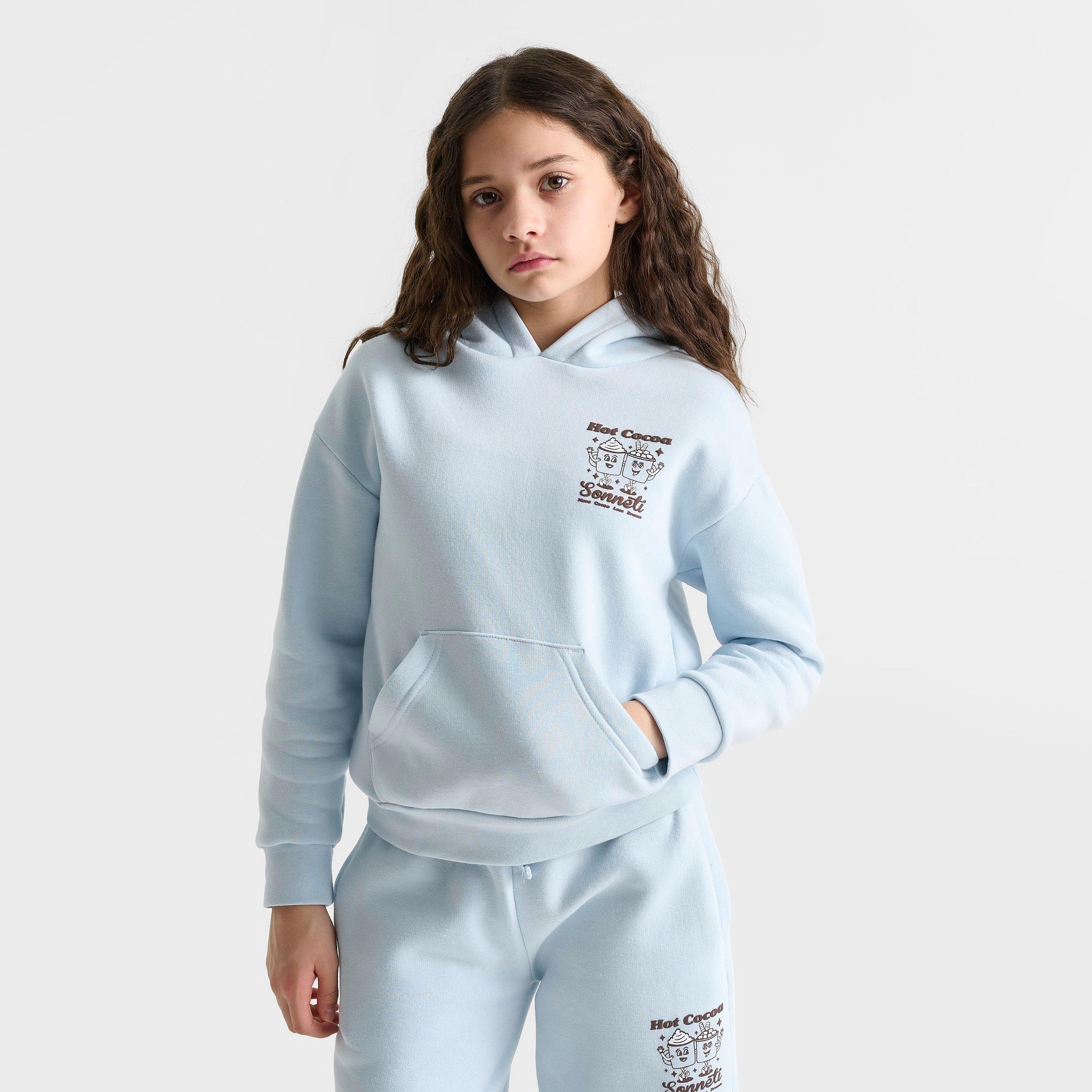 Girls' Big Kids' Sonneti London Hot Cocoa Graphic Pullover Hoodie