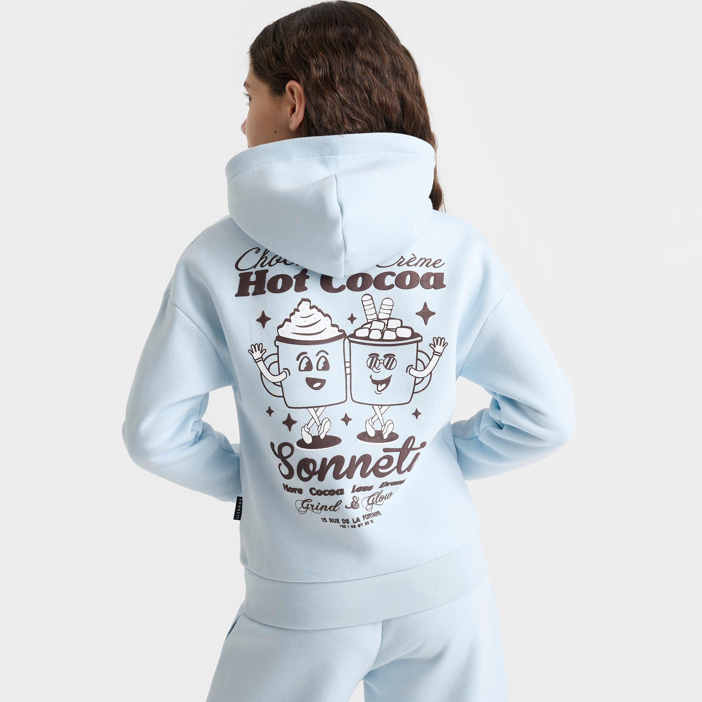 Girls' Big Kids' Sonneti London Hot Cocoa Graphic Pullover Hoodie