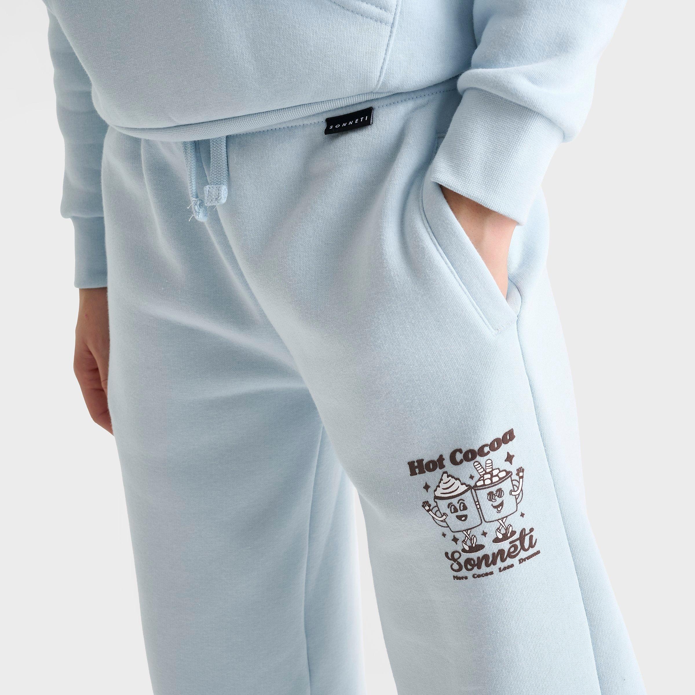 Girls' Big Kids' Sonneti London Hot Cocoa Wide Leg Sweatpants