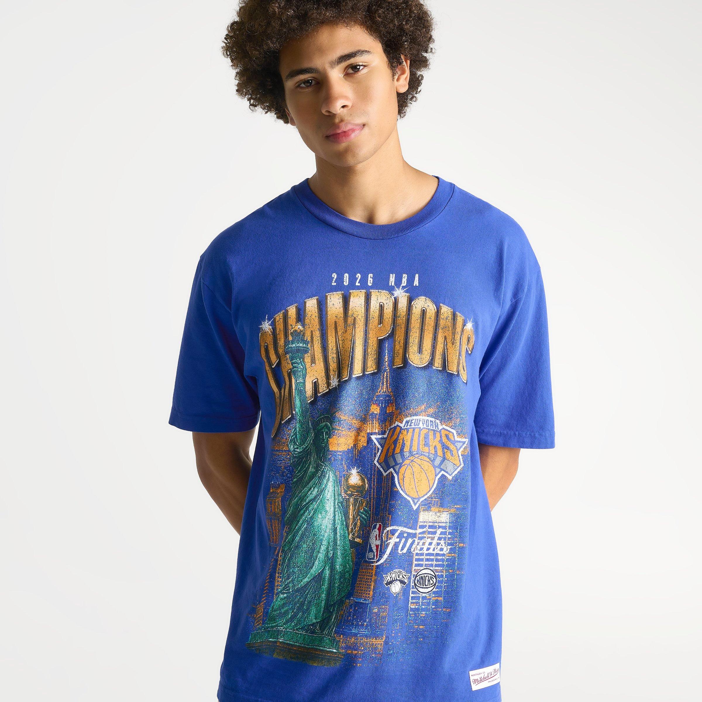 Men's Mitchell & Ness New York Knicks NBA City Champions Graphic T-Shirt