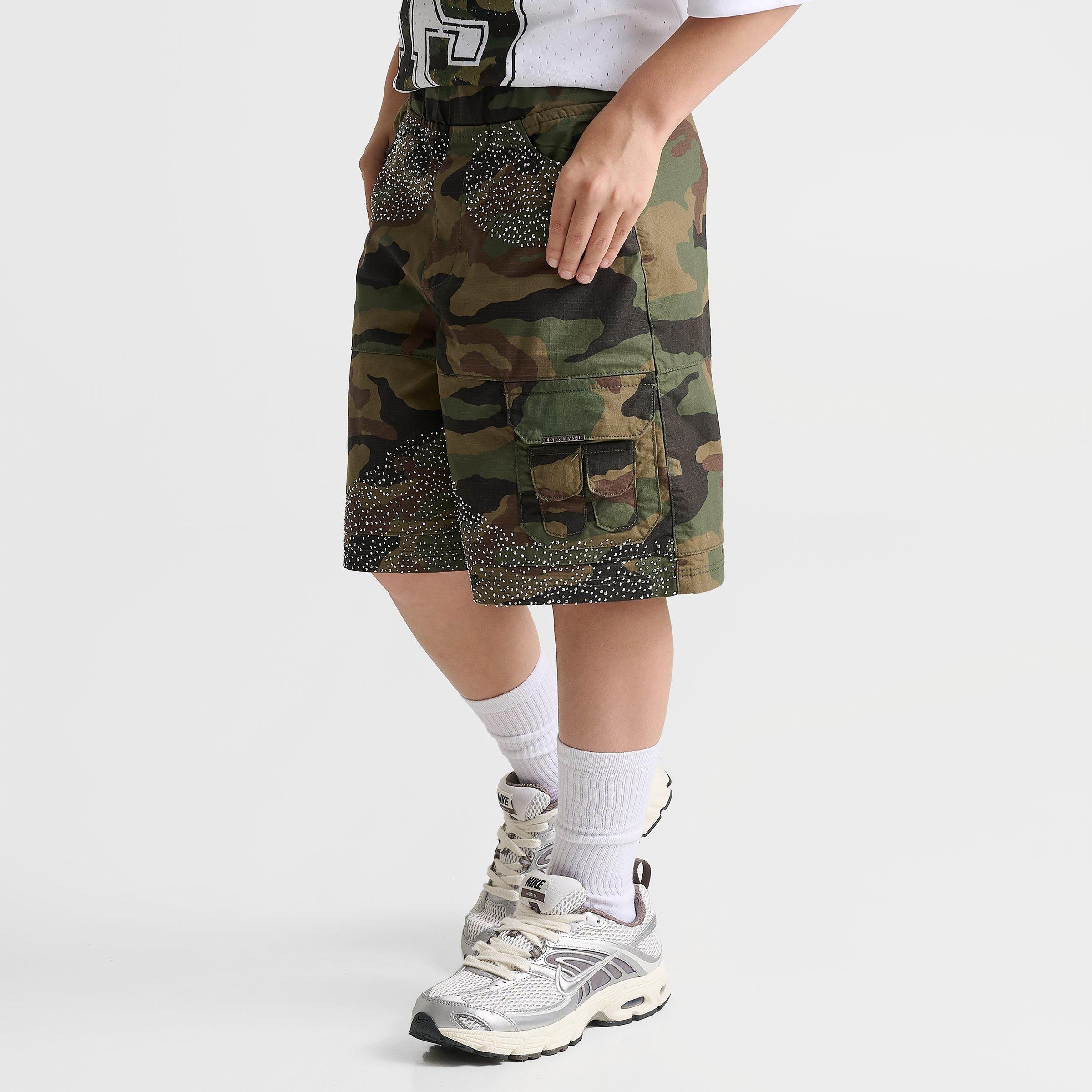 Big Kids' Supply & Demand Gritter Camo Cargo Shorts