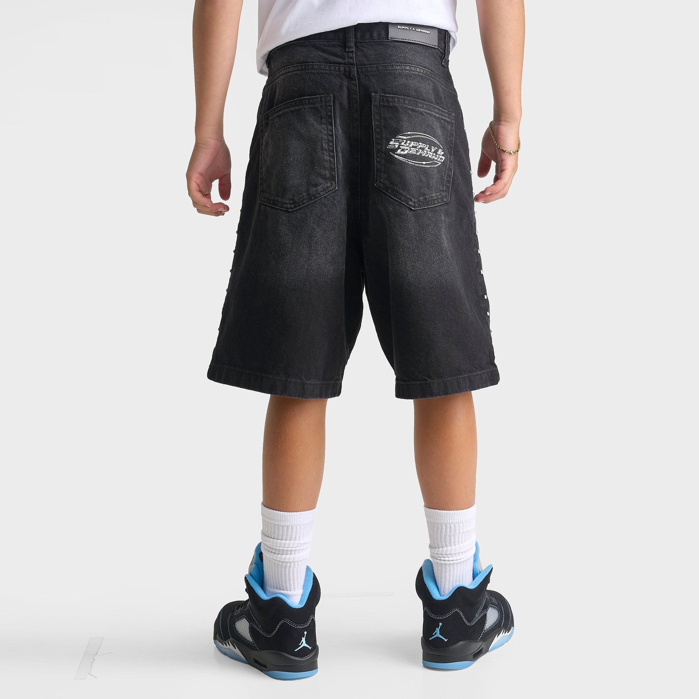 Big Kids' Supply & Demand Studded Denim Shorts