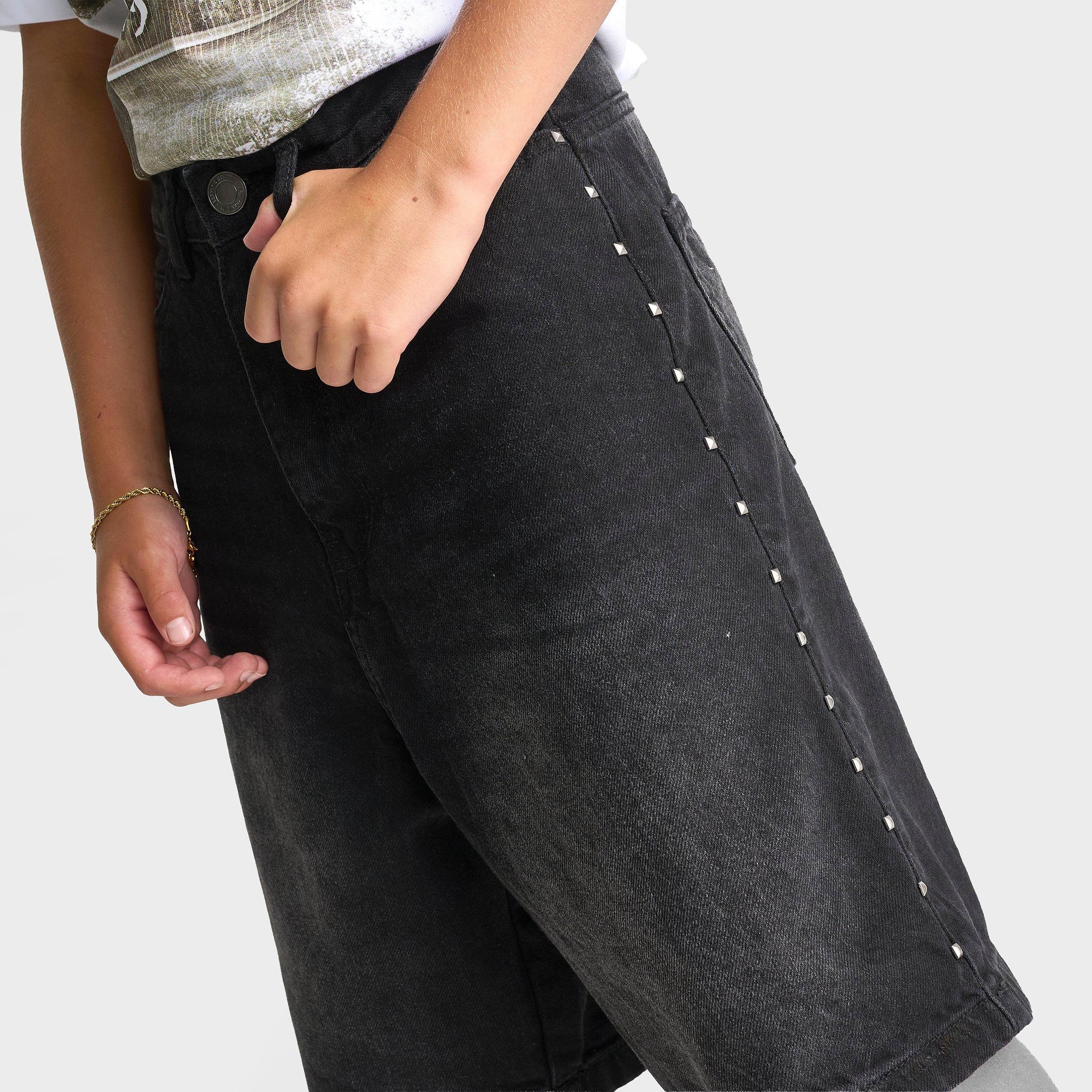 Big Kids' Supply & Demand Studded Denim Shorts