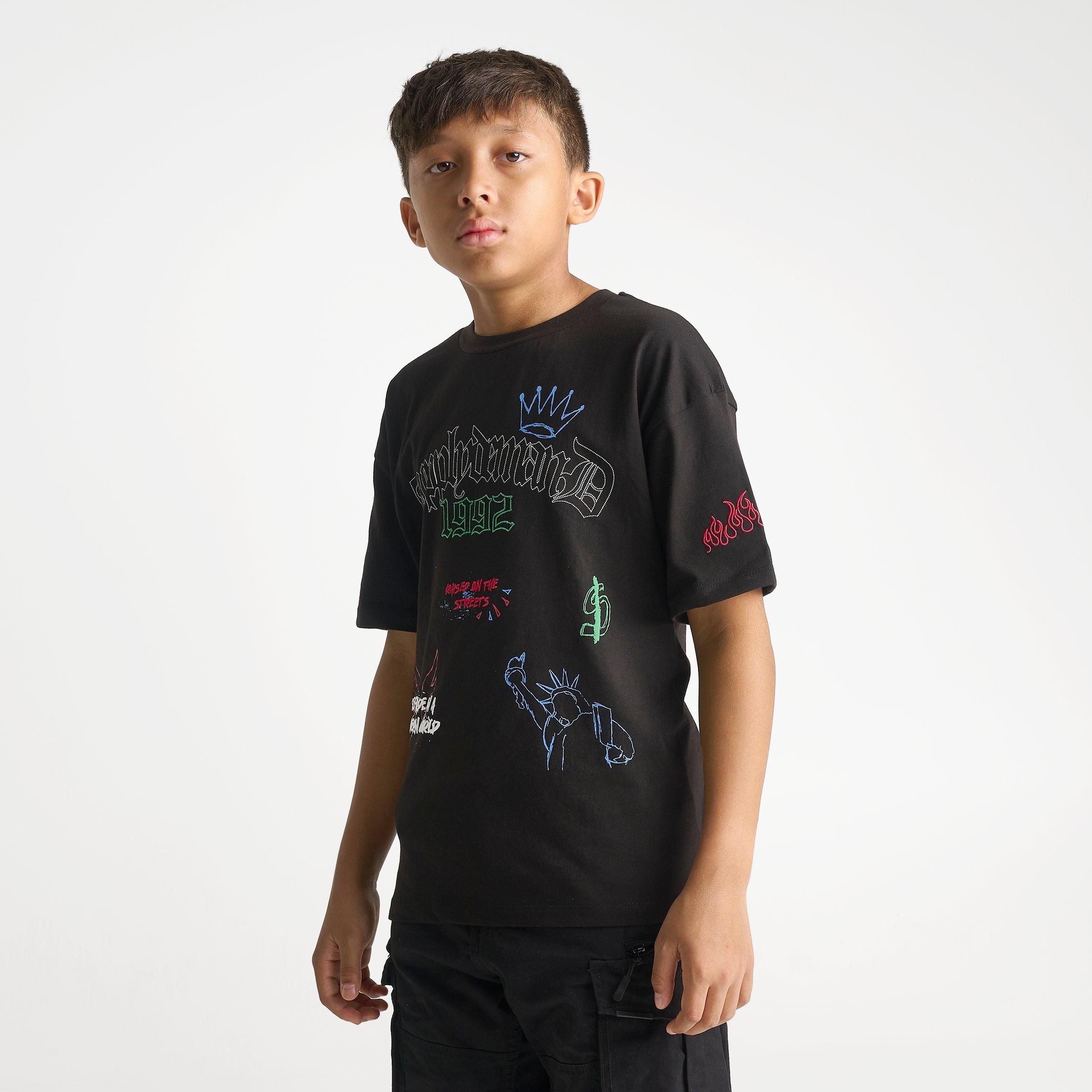 Big Kids' Supply & Demand Scratch T-Shirt