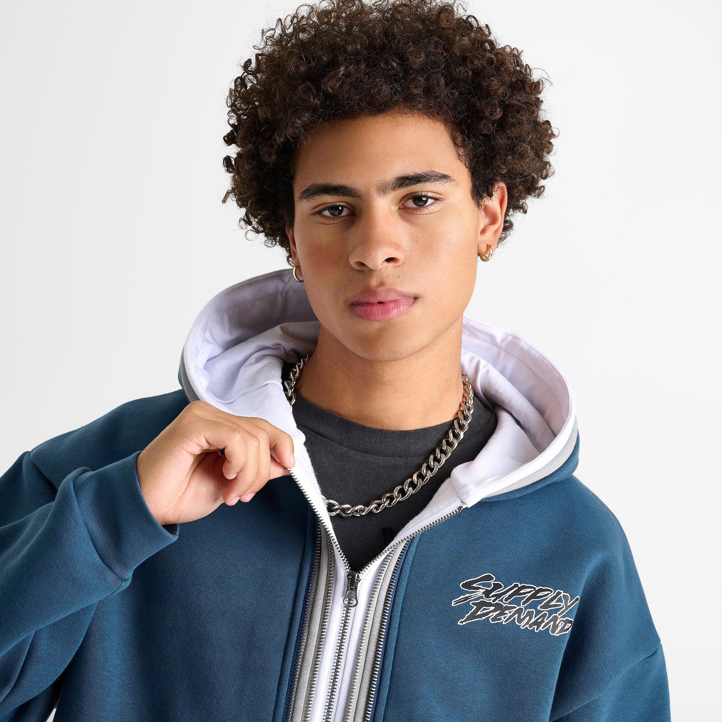 Men's Supply & Demand Triple Zip Full-Zip Hoodie