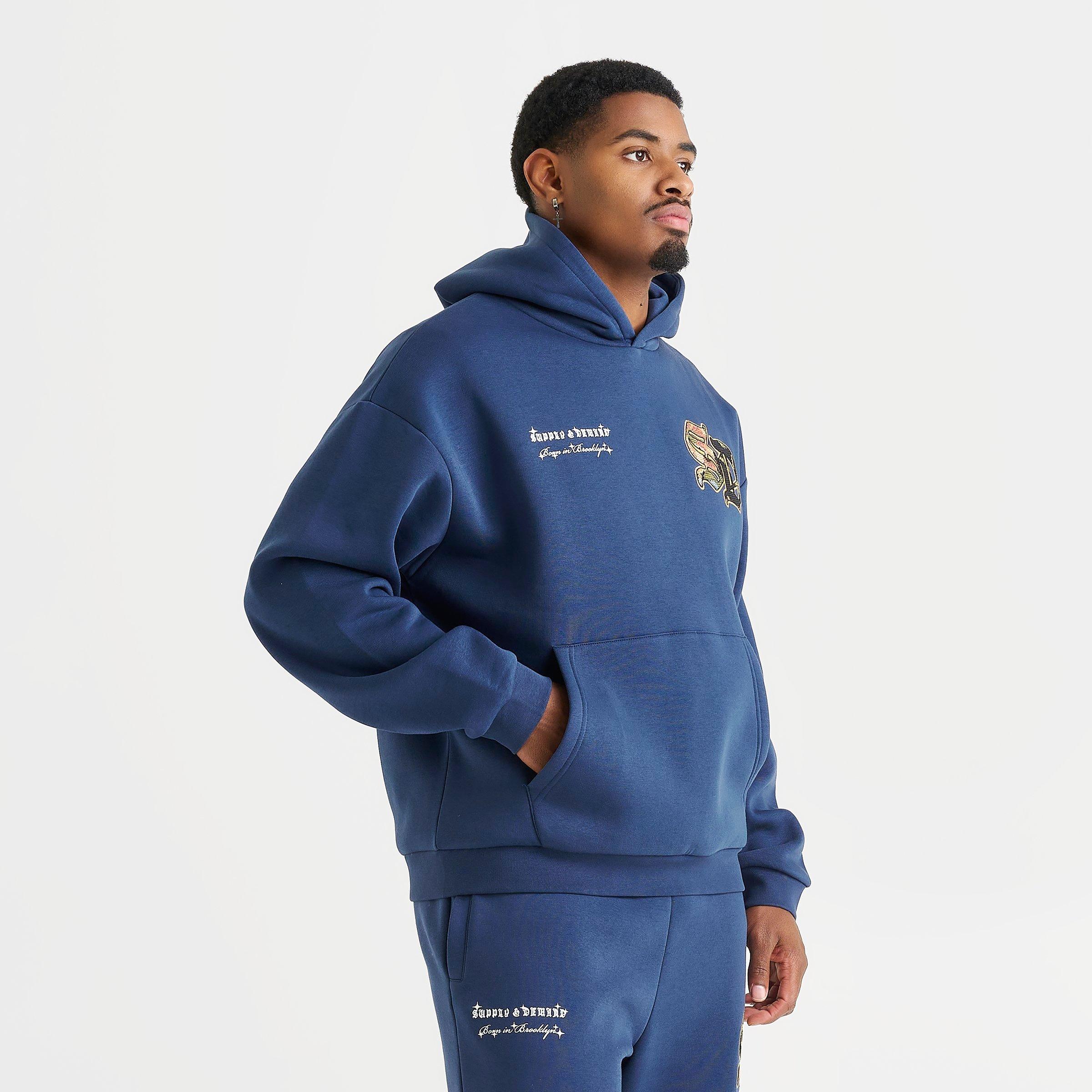 Men's Supply & Demand Floral Logo Fleece Pullover Hoodie