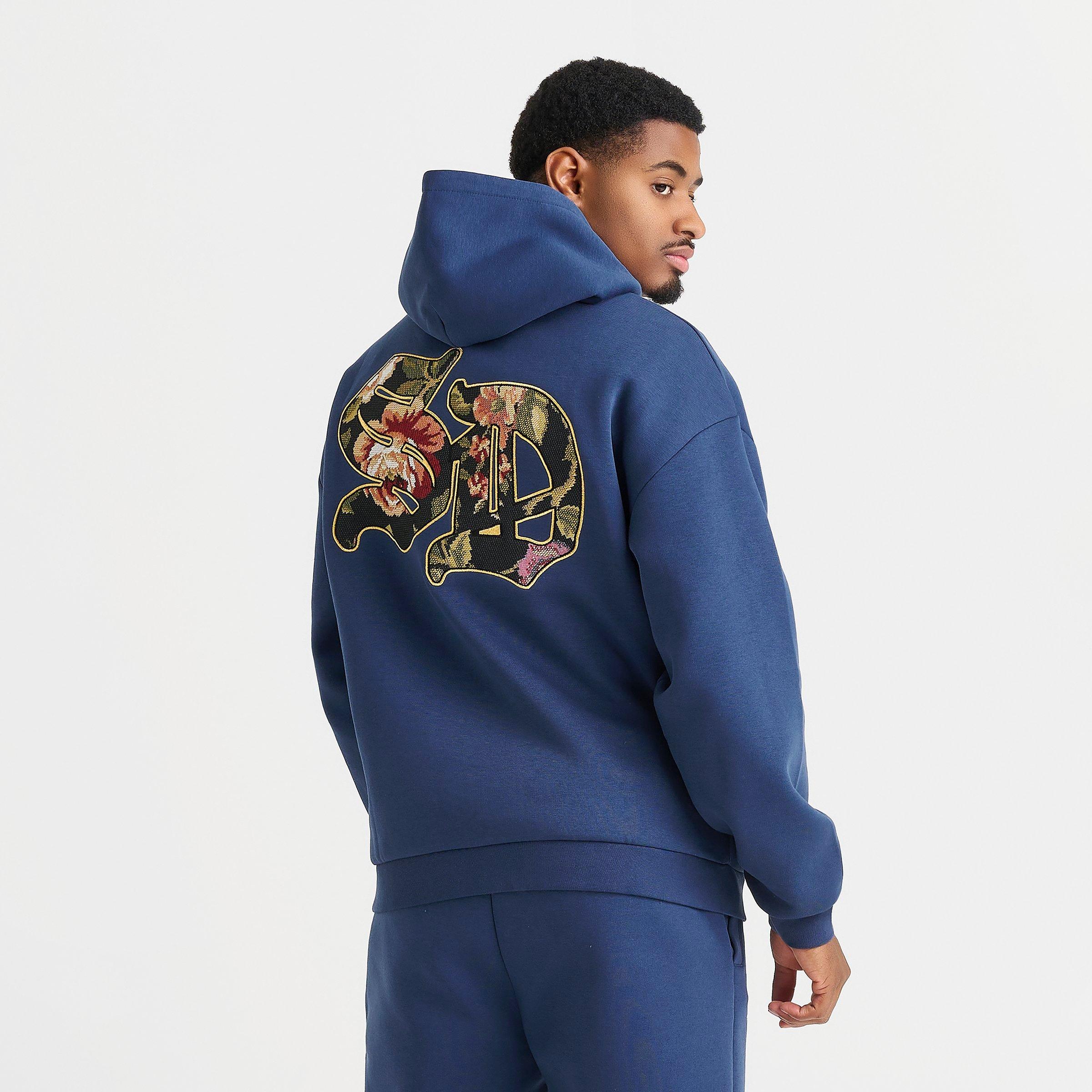 Men's Supply & Demand Floral Logo Fleece Pullover Hoodie
