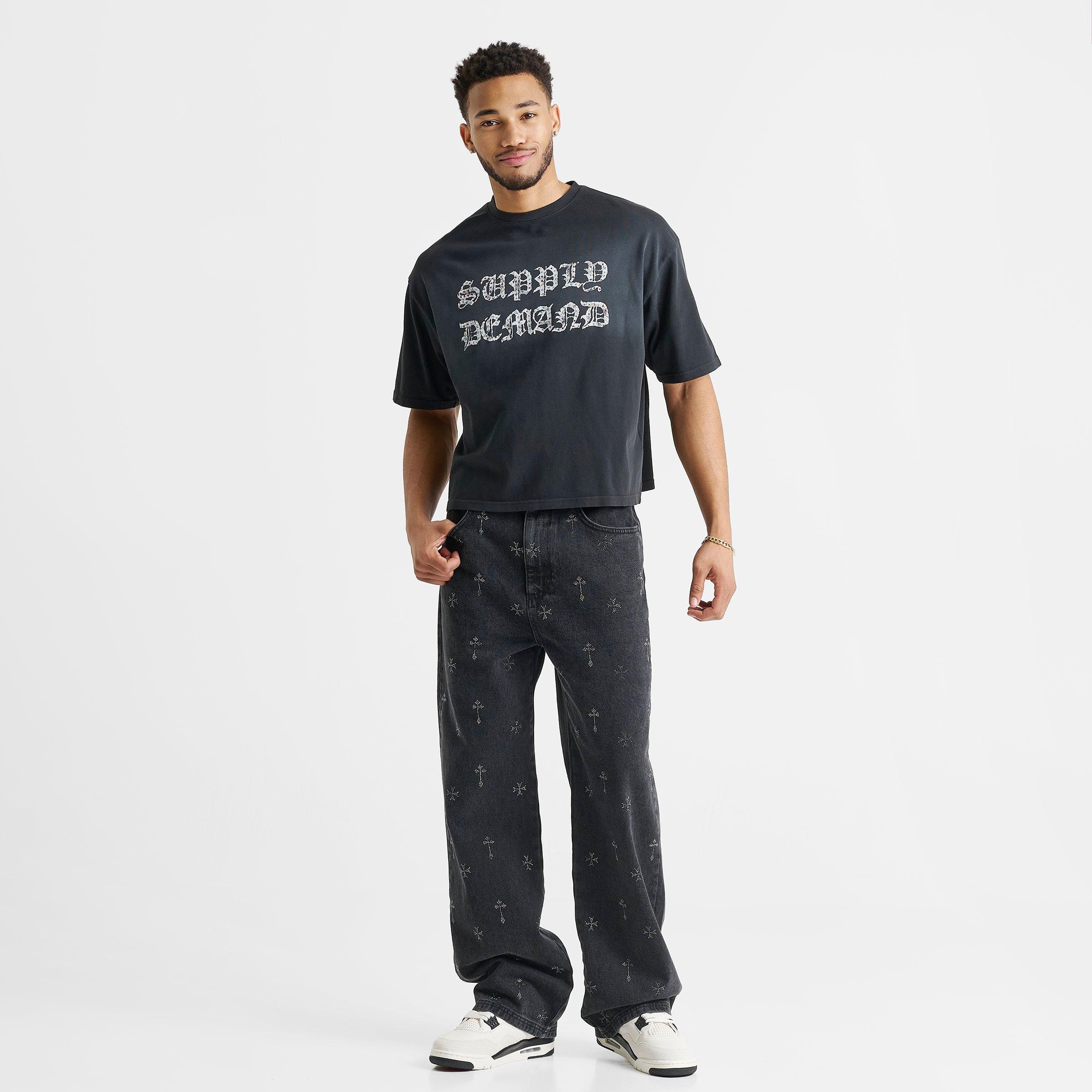 Men's Supply & Demand Glitter Crop T-Shirt