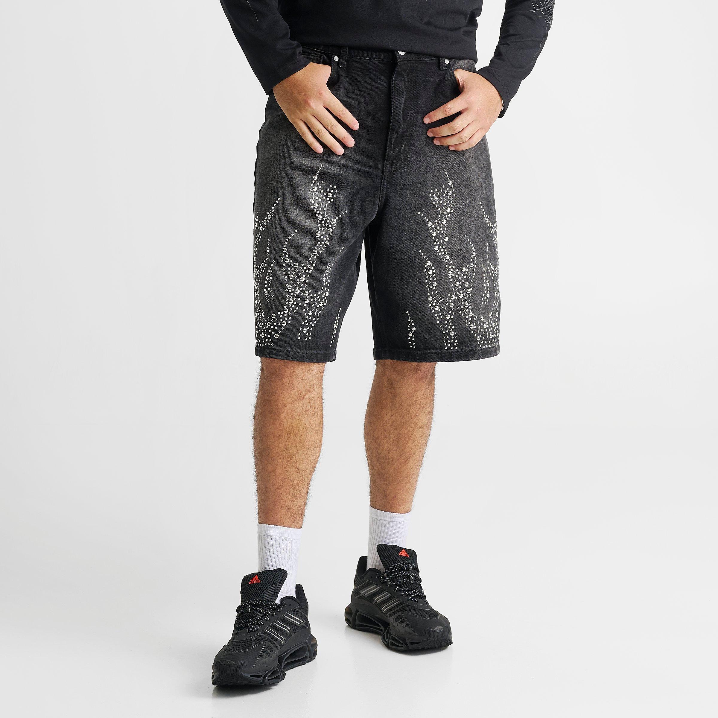 Men's Supply & Demand Flame Denim Shorts